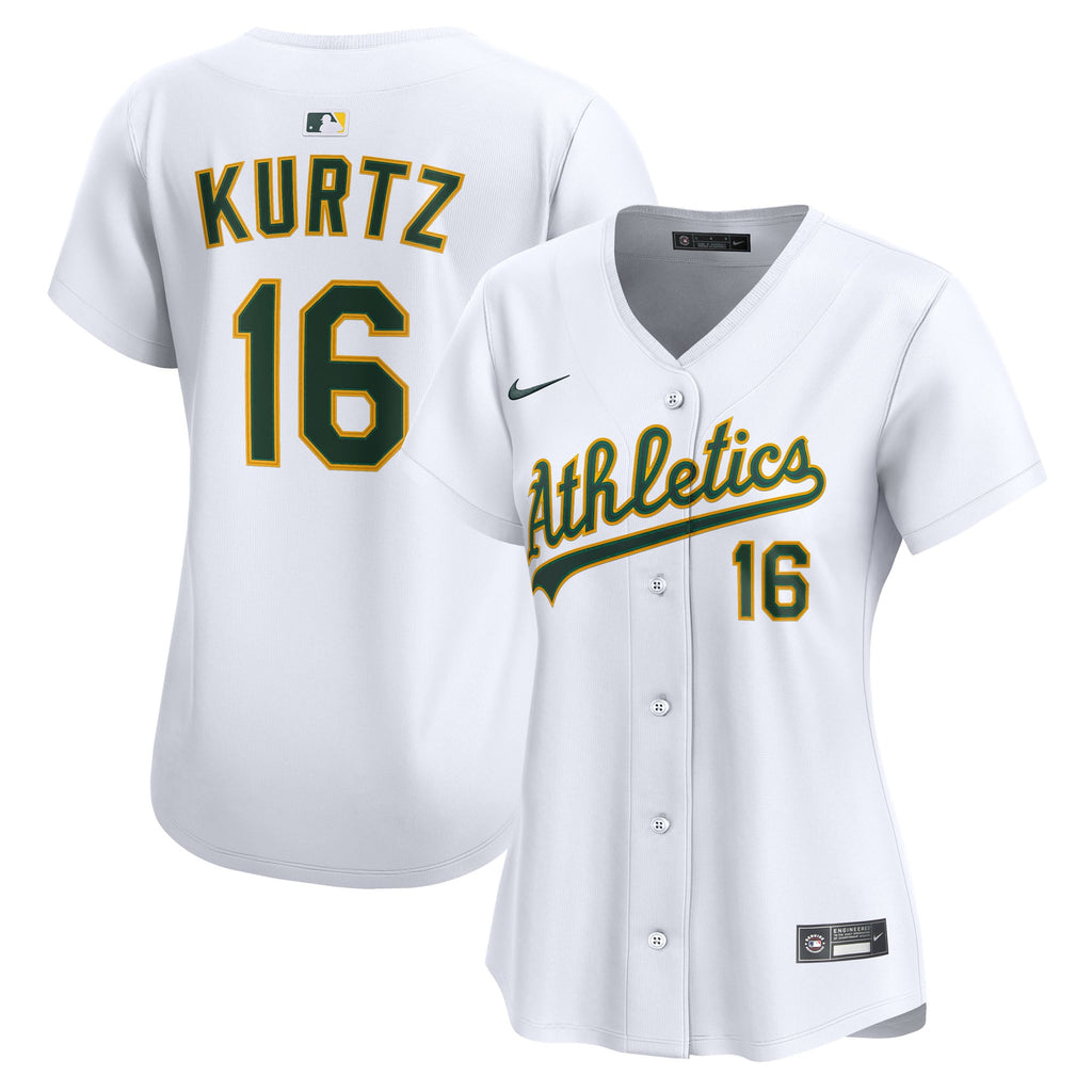 Women's Athletics Nick Kurtz Nike White Home Limited Player Jersey - 2