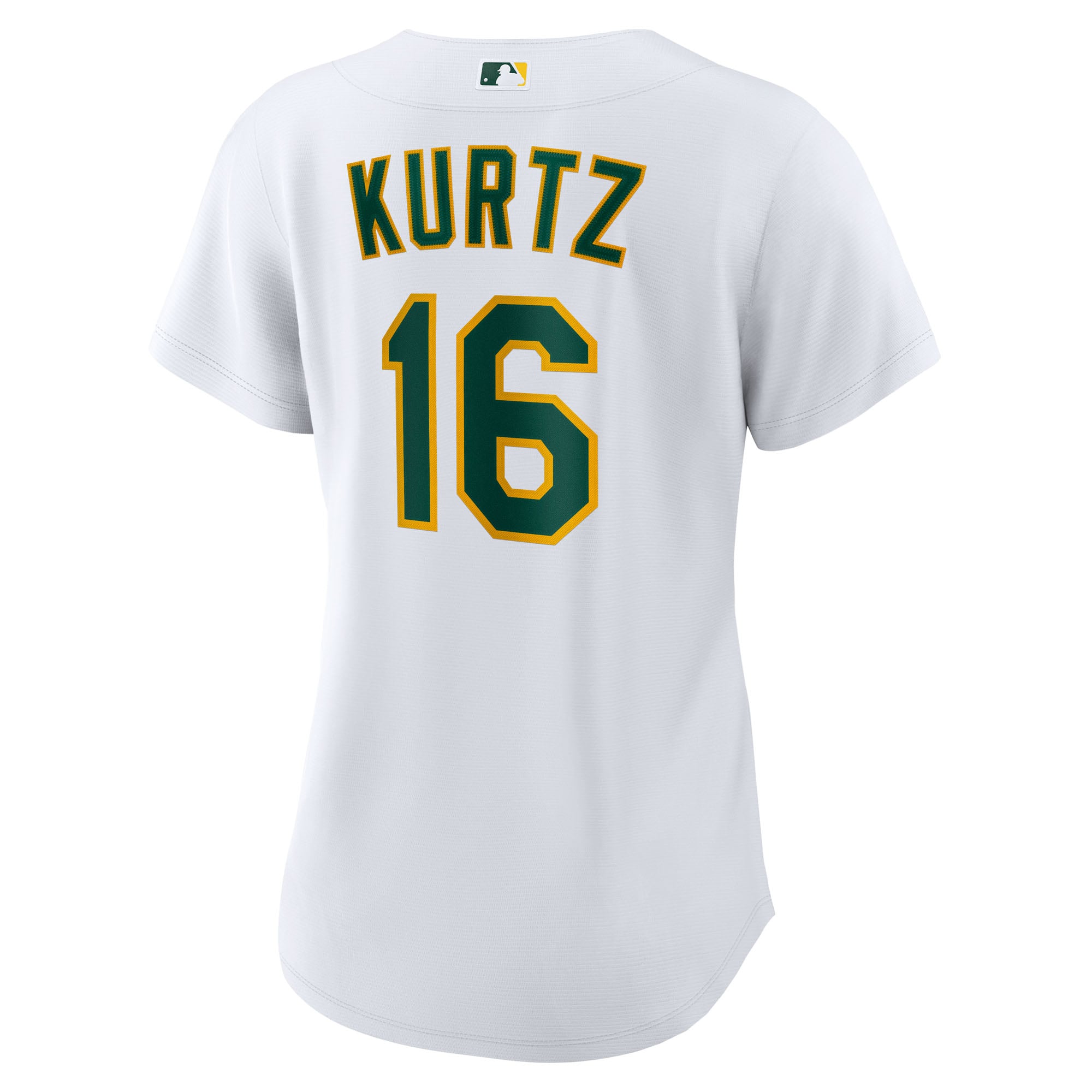 Women's Athletics Nick Kurtz Nike White Home Replica Player Jersey - 4