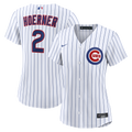 Women's Chicago Cubs Nico Hoerner Nike White Home Replica Jersey