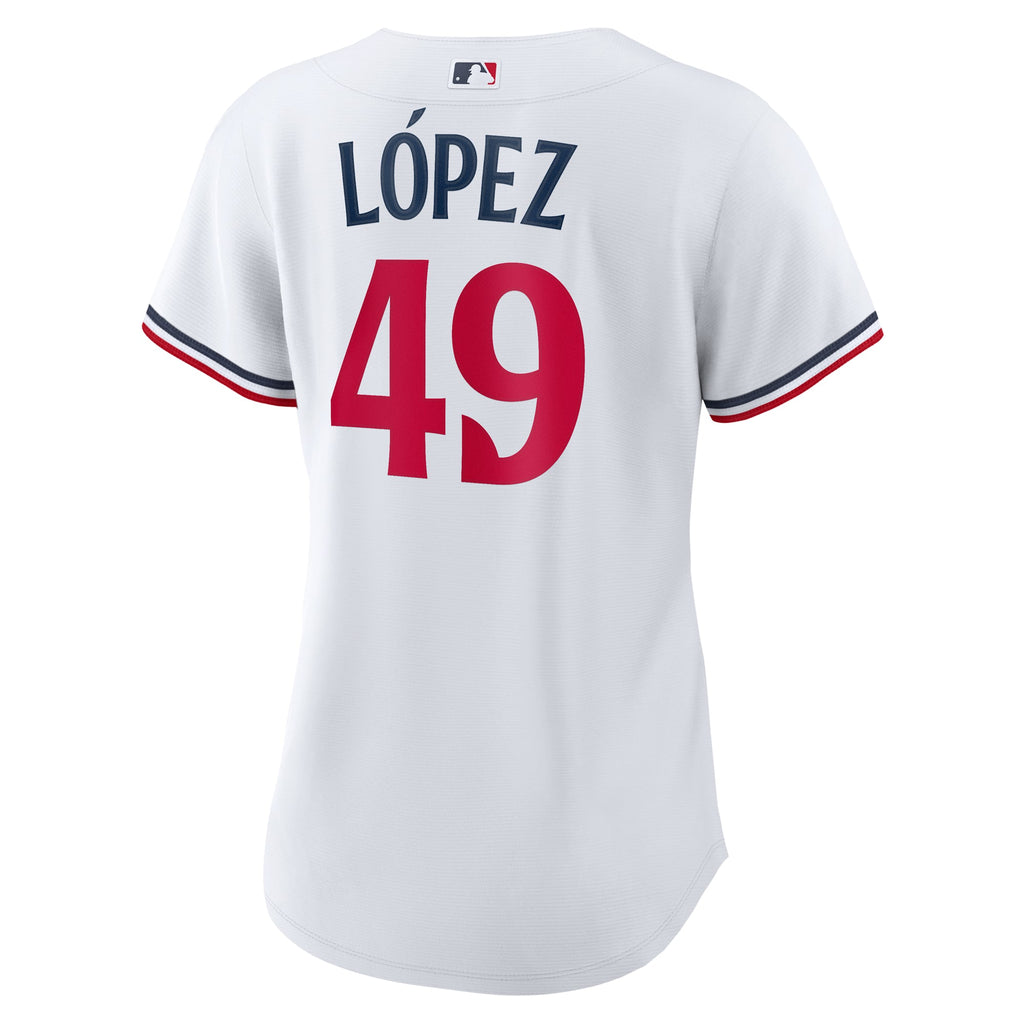 Women's Minnesota Twins Pablo Lopez Nike White Home Replica Jersey - 4
