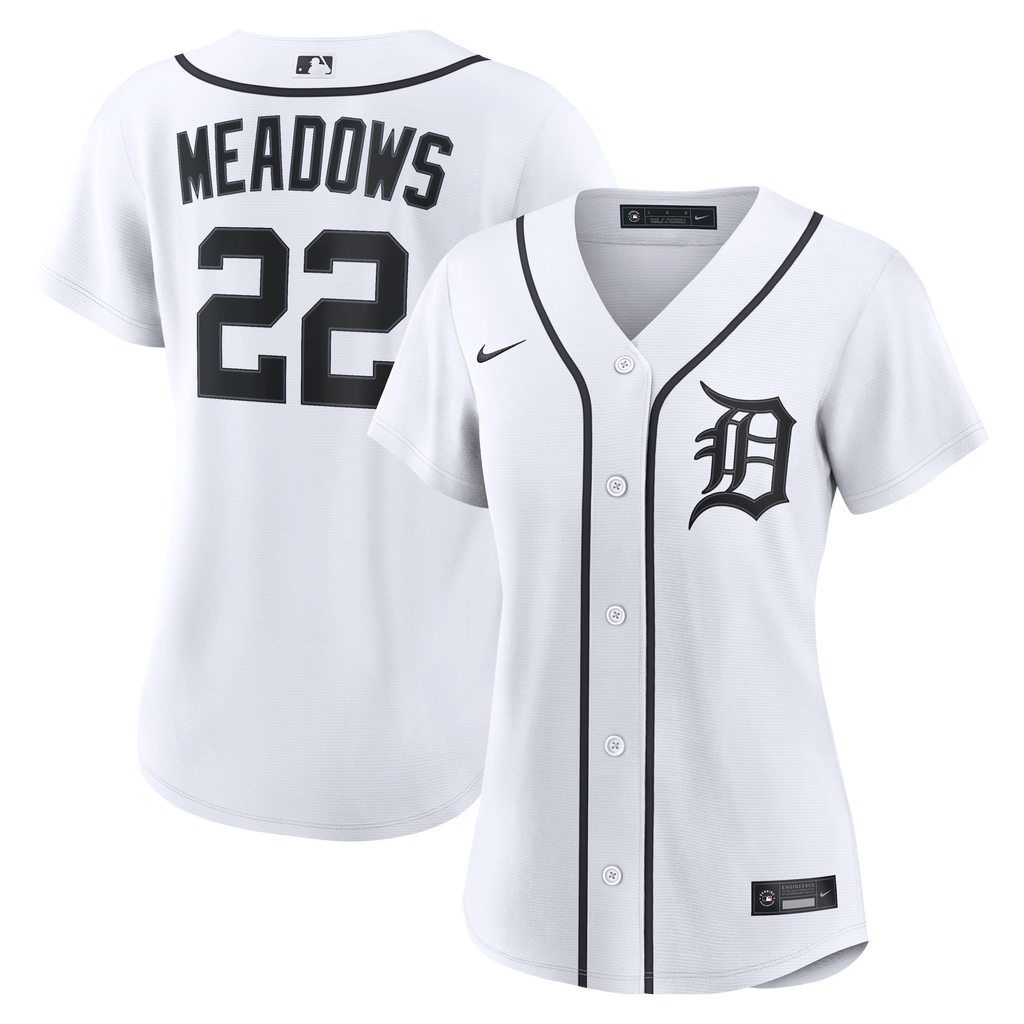 Women's Detroit Tigers Parker Meadows Nike White Home Replica Jersey - 2