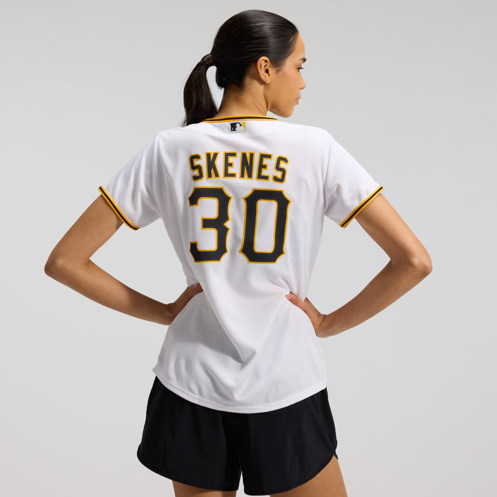 Women's Pittsburgh Pirates Paul Skenes Nike White Home Replica Player Jersey - 4
