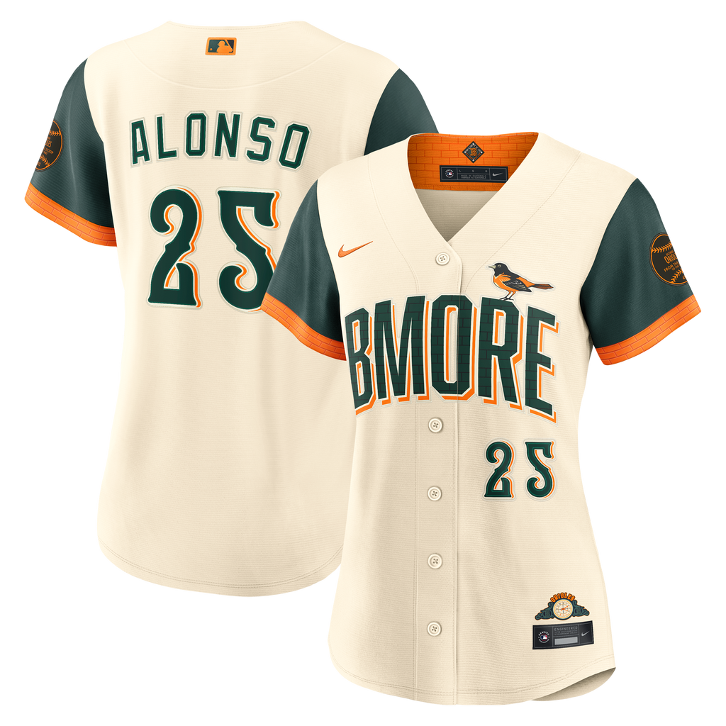 Women's Baltimore Orioles Pete Alonso Nike Cream 2026 City Connect Stadium Jersey - 2