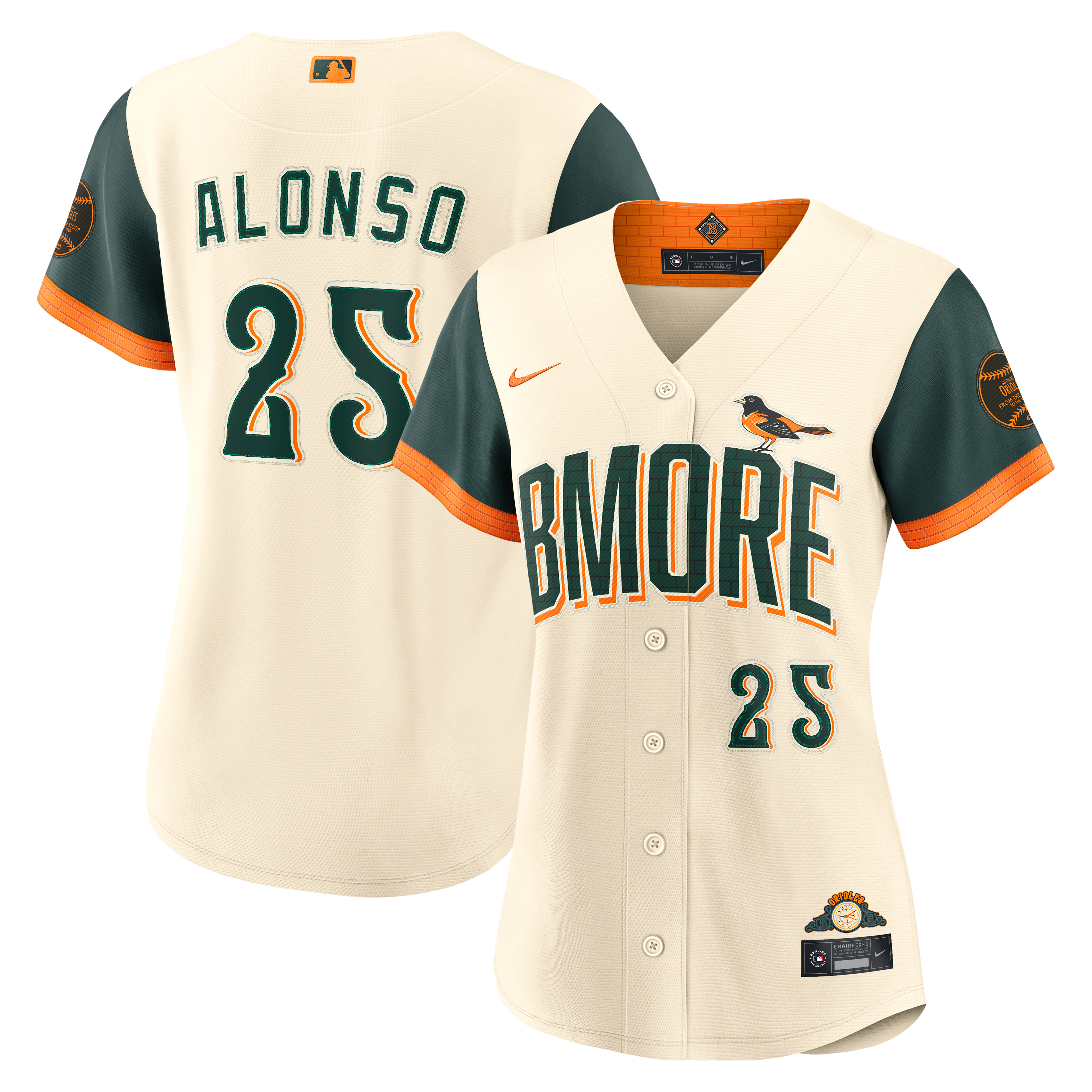 Women's Baltimore Orioles Pete Alonso Nike Cream 2026 City Connect Stadium Jersey - 2