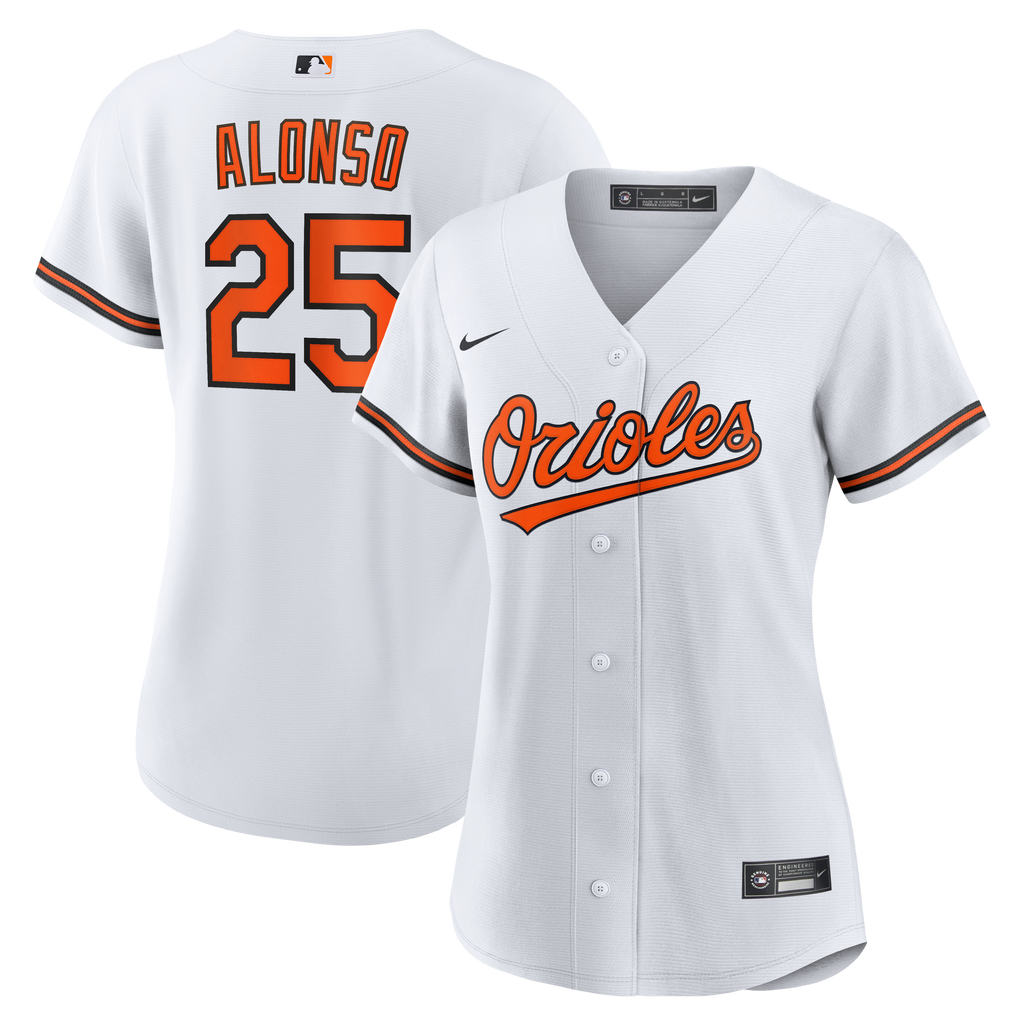 Women's Baltimore Orioles Pete Alonso Nike White Home Replica Jersey - 2