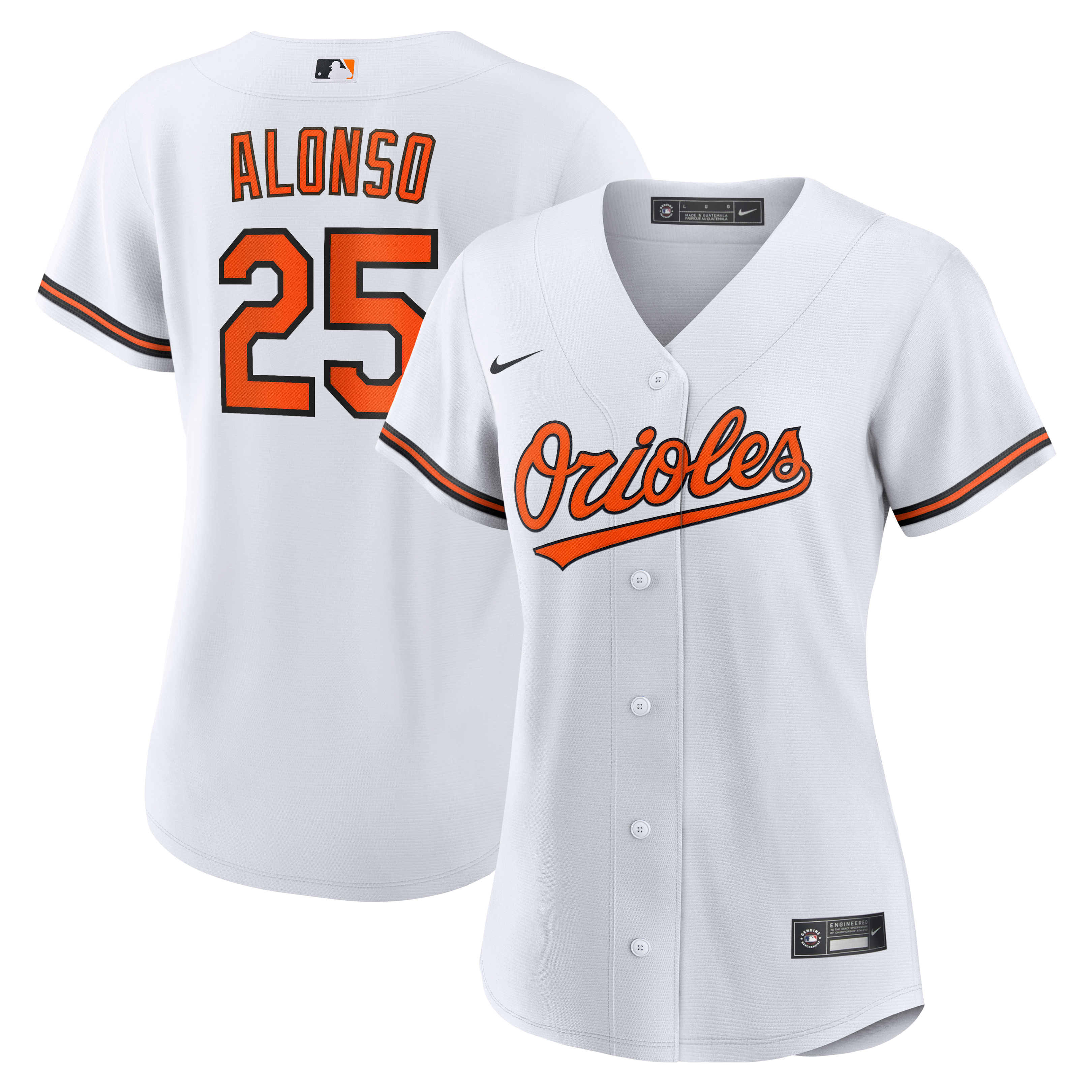 Women's Baltimore Orioles Pete Alonso Nike White Home Replica Jersey - 2
