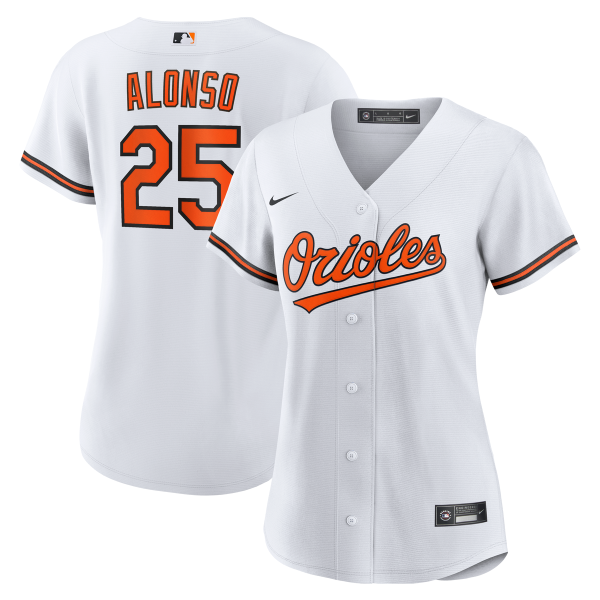 Women's Baltimore Orioles Pete Alonso Nike White Home Replica Jersey