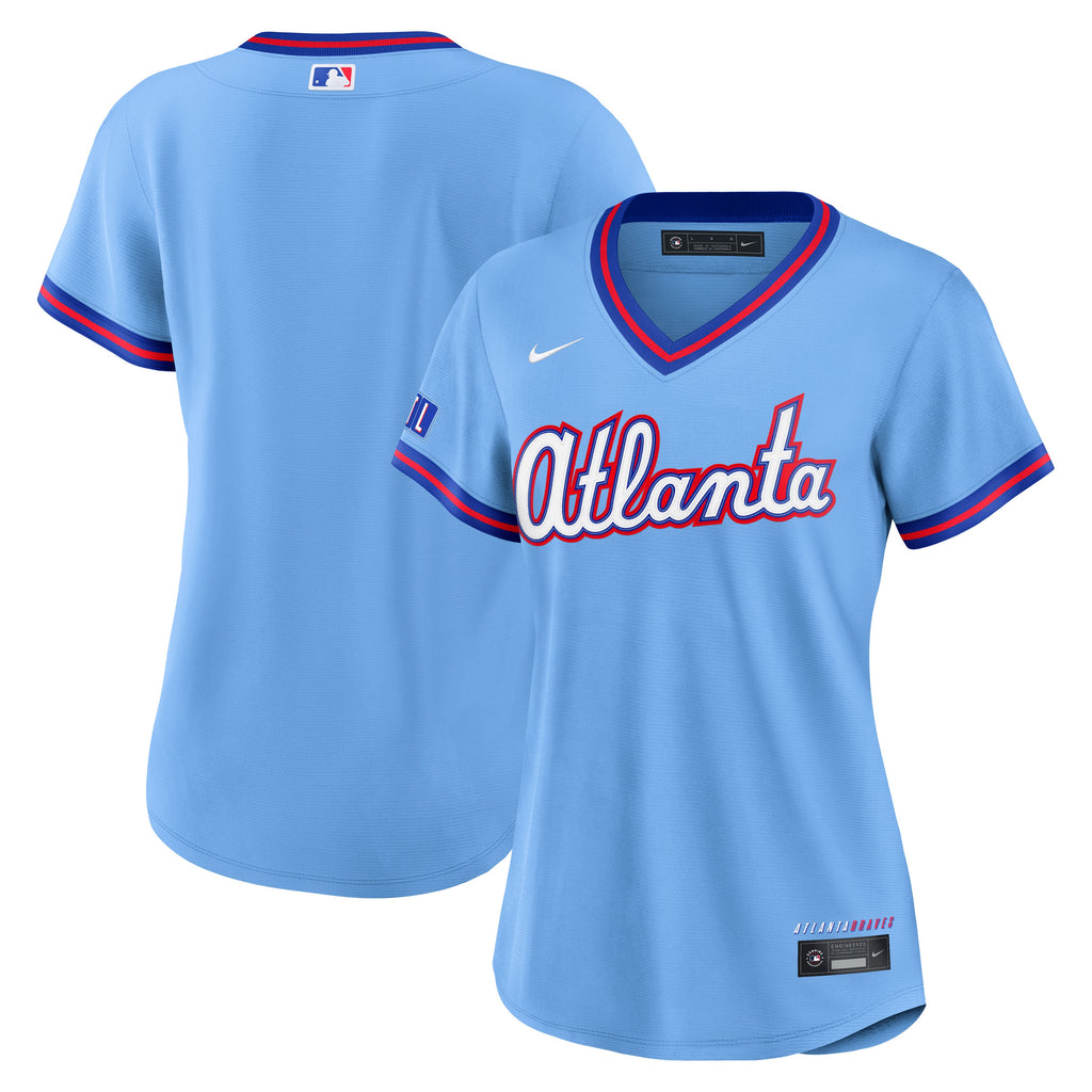 Women's Atlanta Braves Nike Powder Blue 2026 City Connect Stadium Jersey - 2