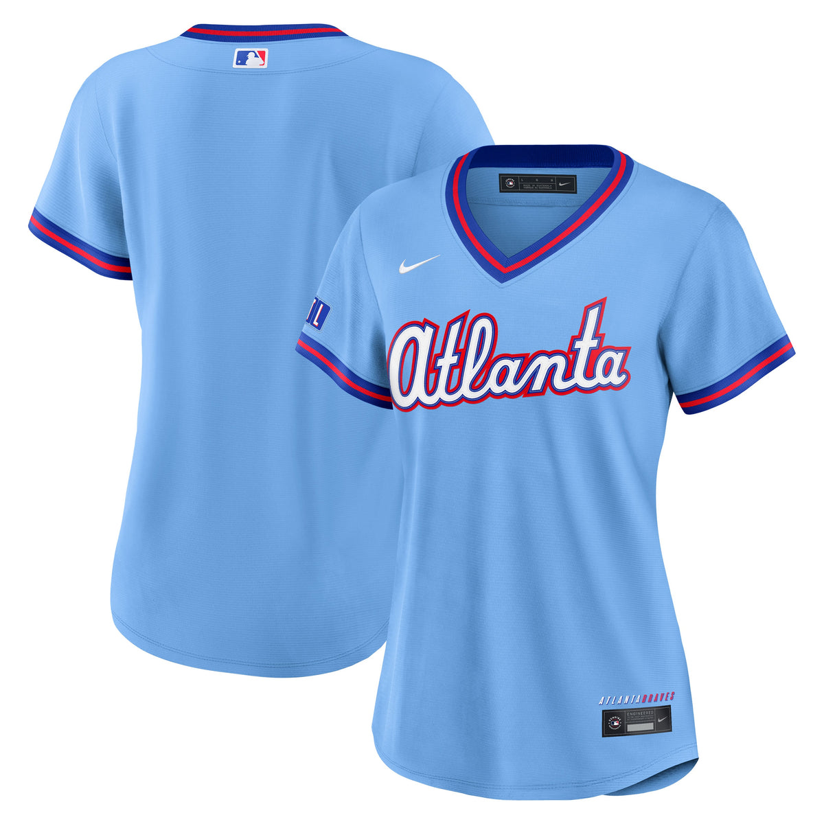 Women's Atlanta Braves Nike Powder Blue 2026 City Connect Stadium Jersey - 2