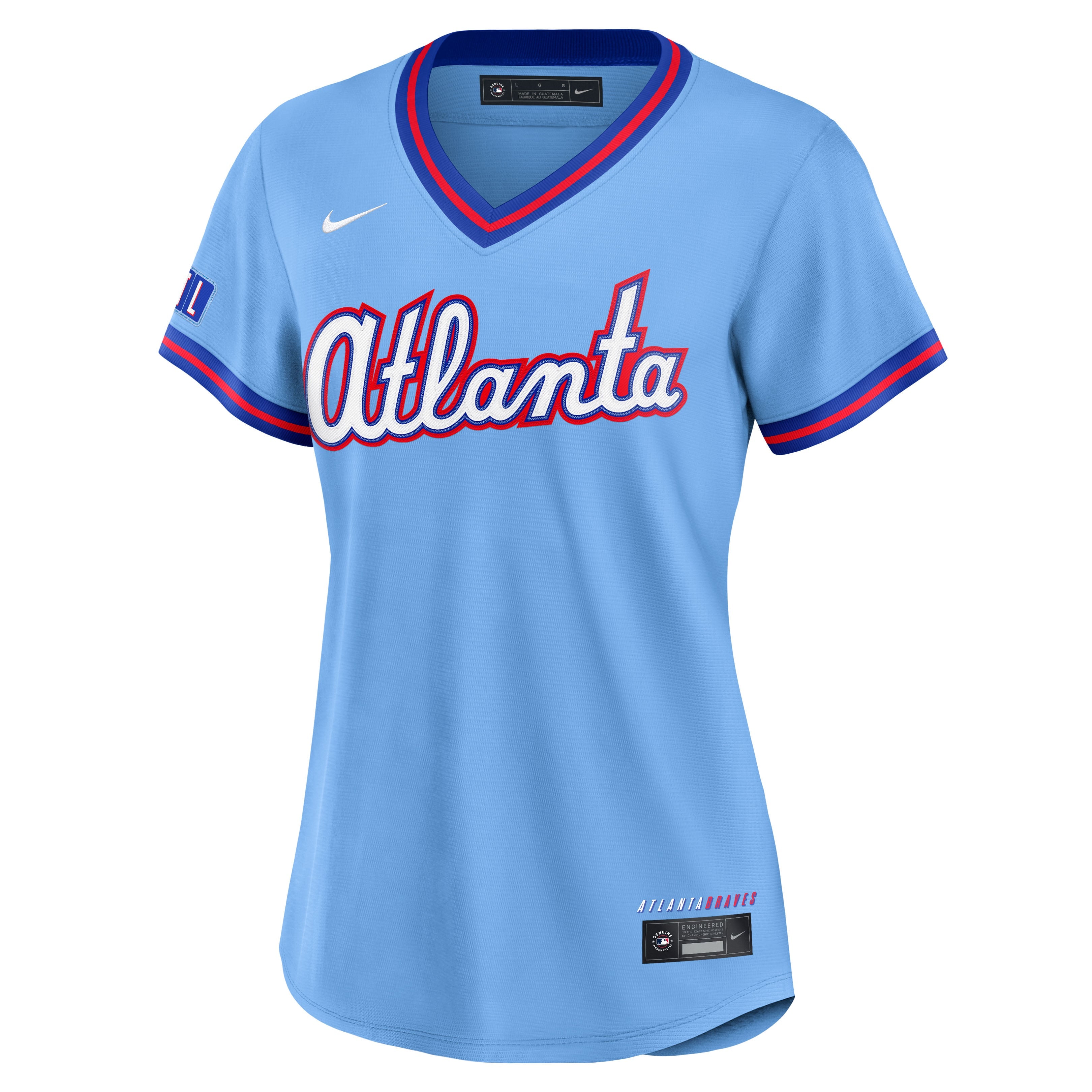 Women's Atlanta Braves Nike Powder Blue 2026 City Connect Stadium Jersey - 3