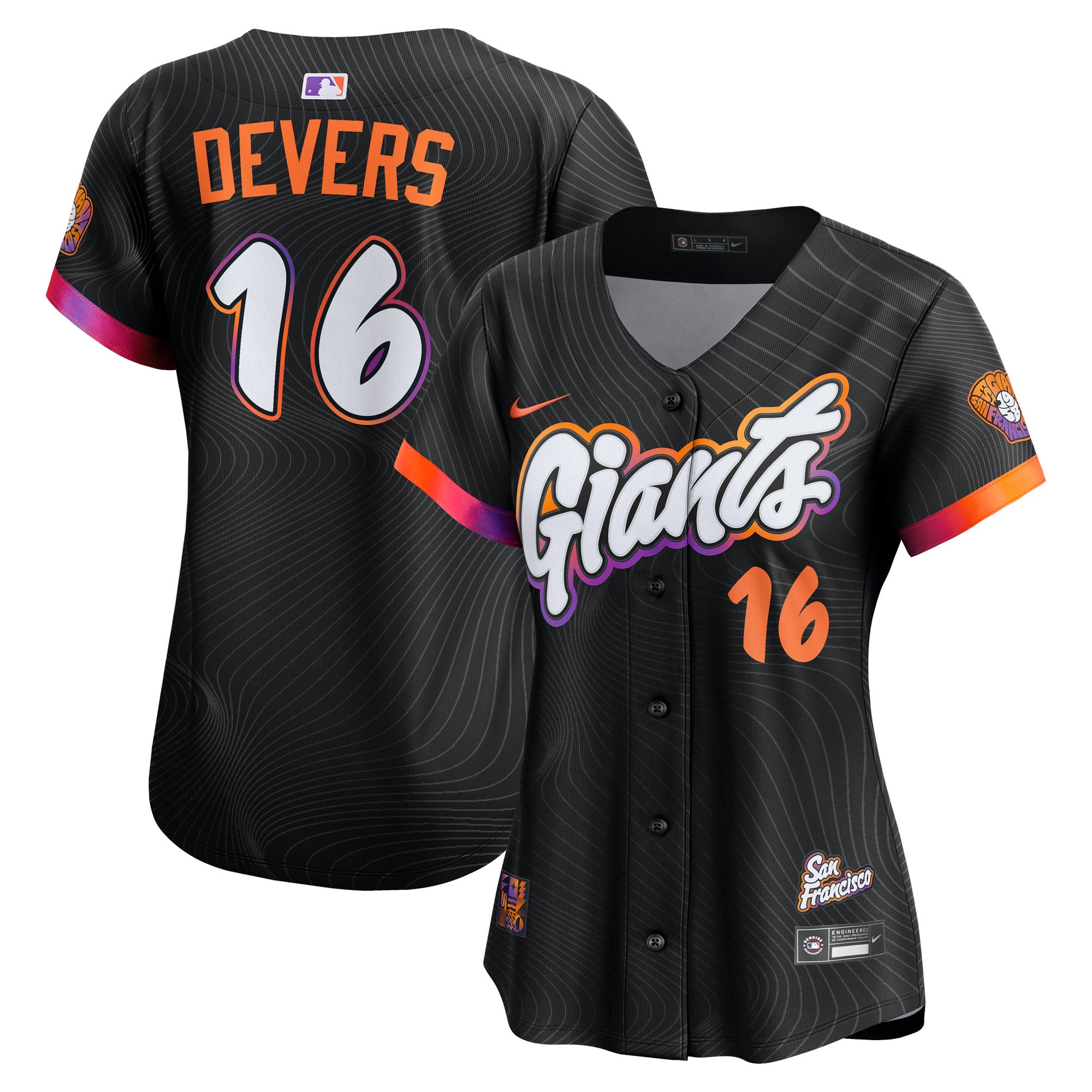 Women's San Francisco Giants Rafael Devers Nike Black 2025 City Connect Limited Player Jersey