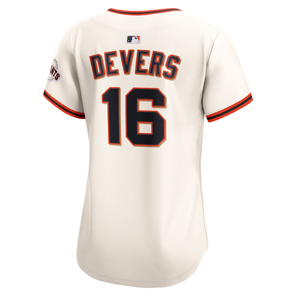 Women's San Francisco Giants Rafael Devers Nike Cream Home Limited Player Jersey - 4