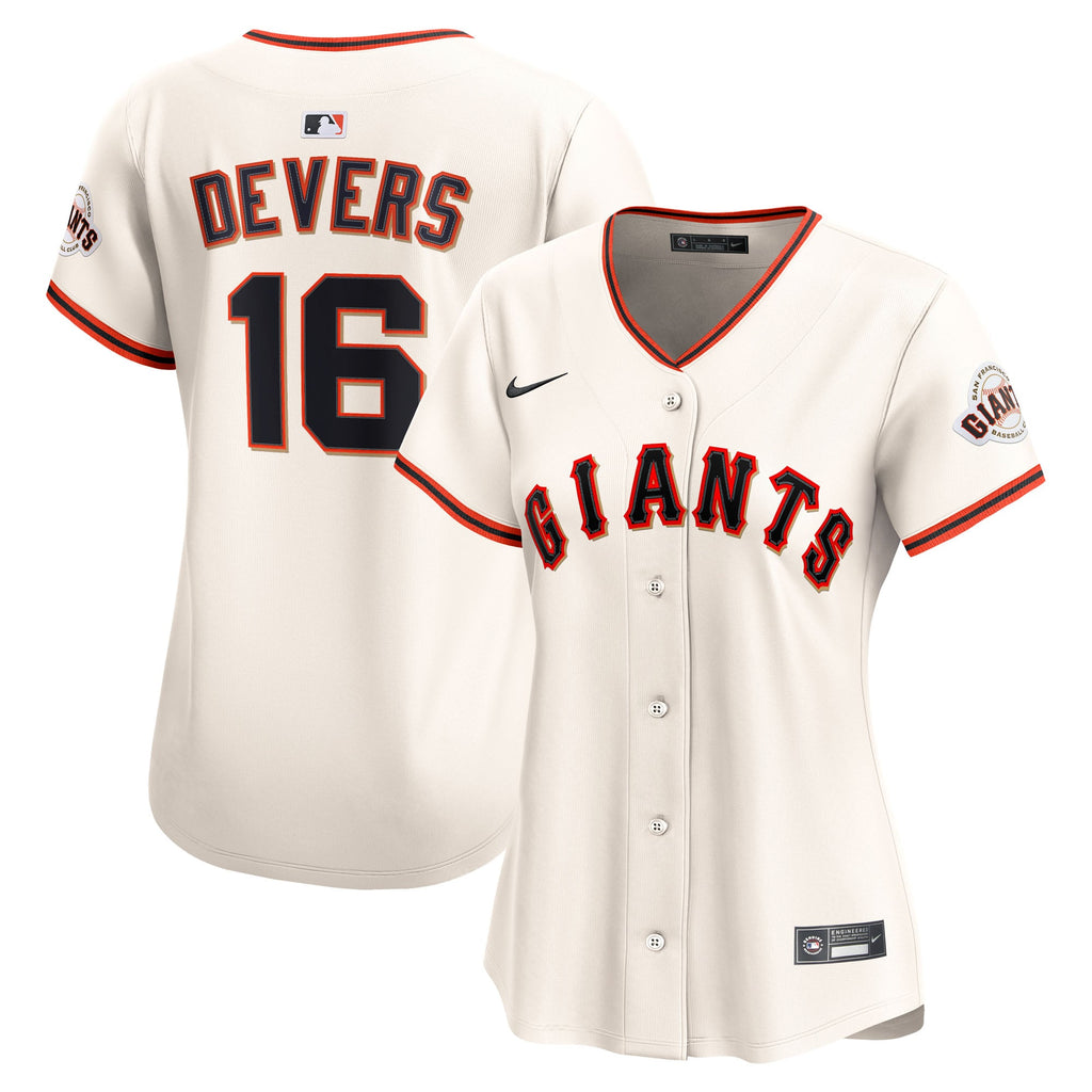 Women's San Francisco Giants Rafael Devers Nike Cream Home Limited Player Jersey