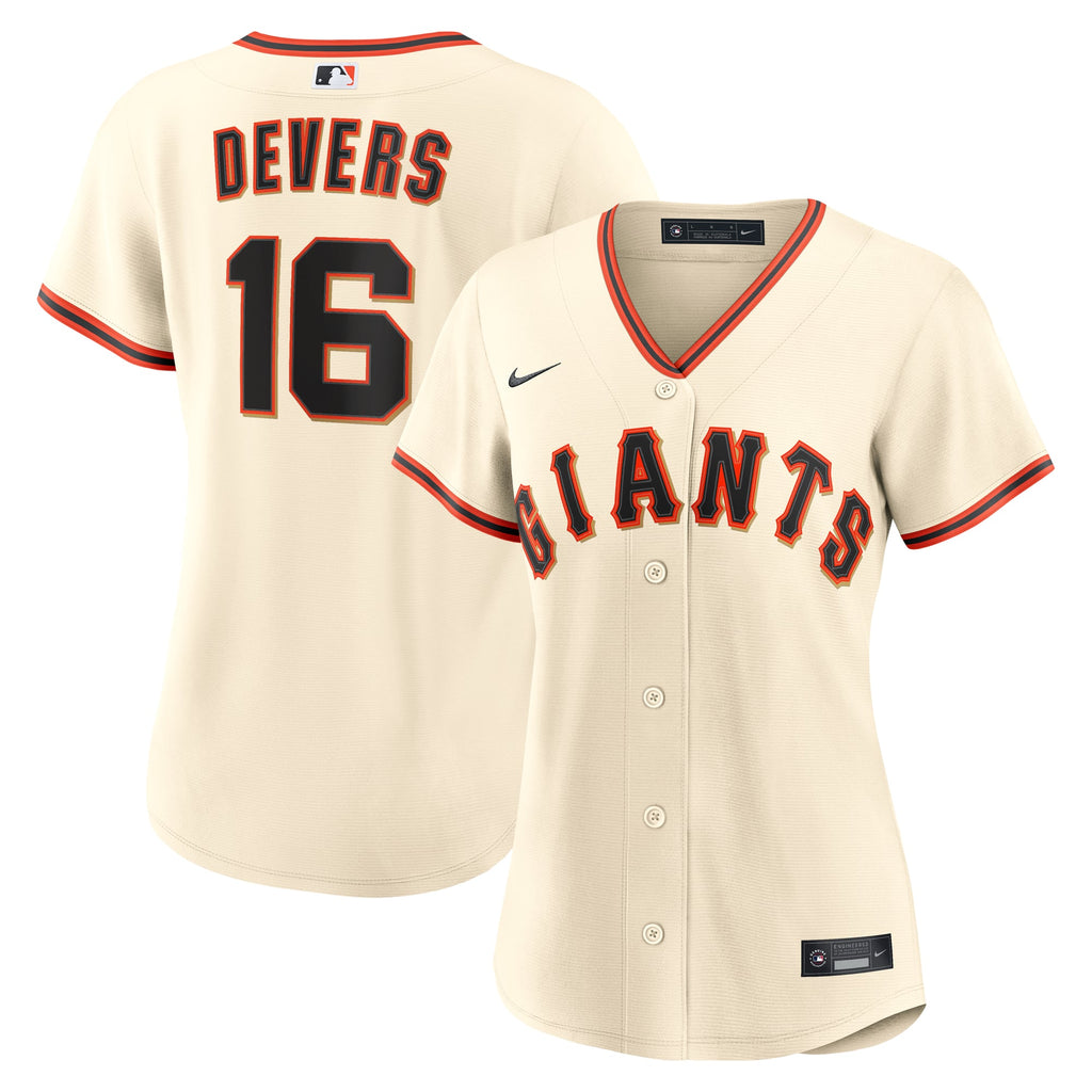 Women's San Francisco Giants Rafael Devers Nike Cream Home Replica Jersey - 2