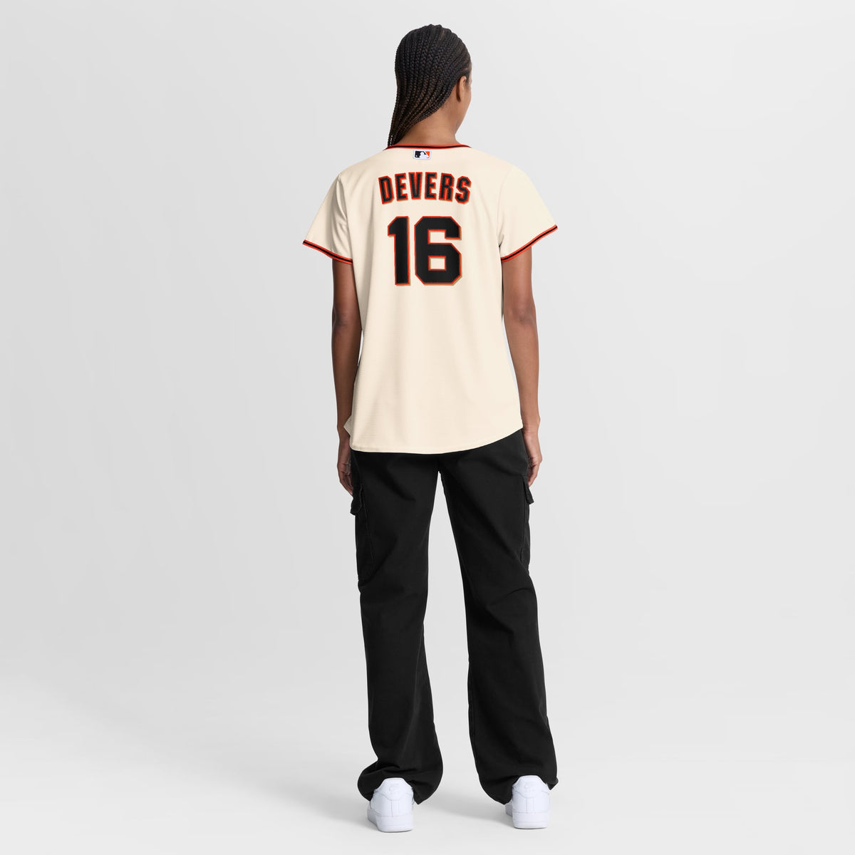 Women's San Francisco Giants Rafael Devers Nike Cream Home Replica Jersey - 4