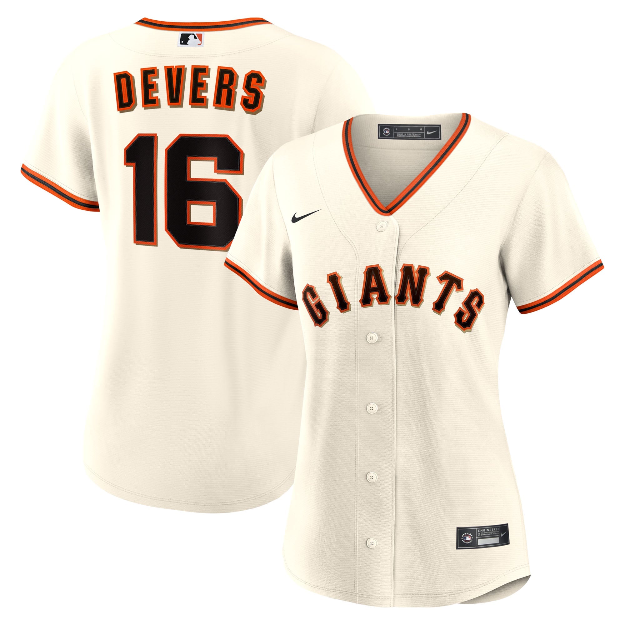 Women's San Francisco Giants Rafael Devers Nike White Home Replica Jersey - 2