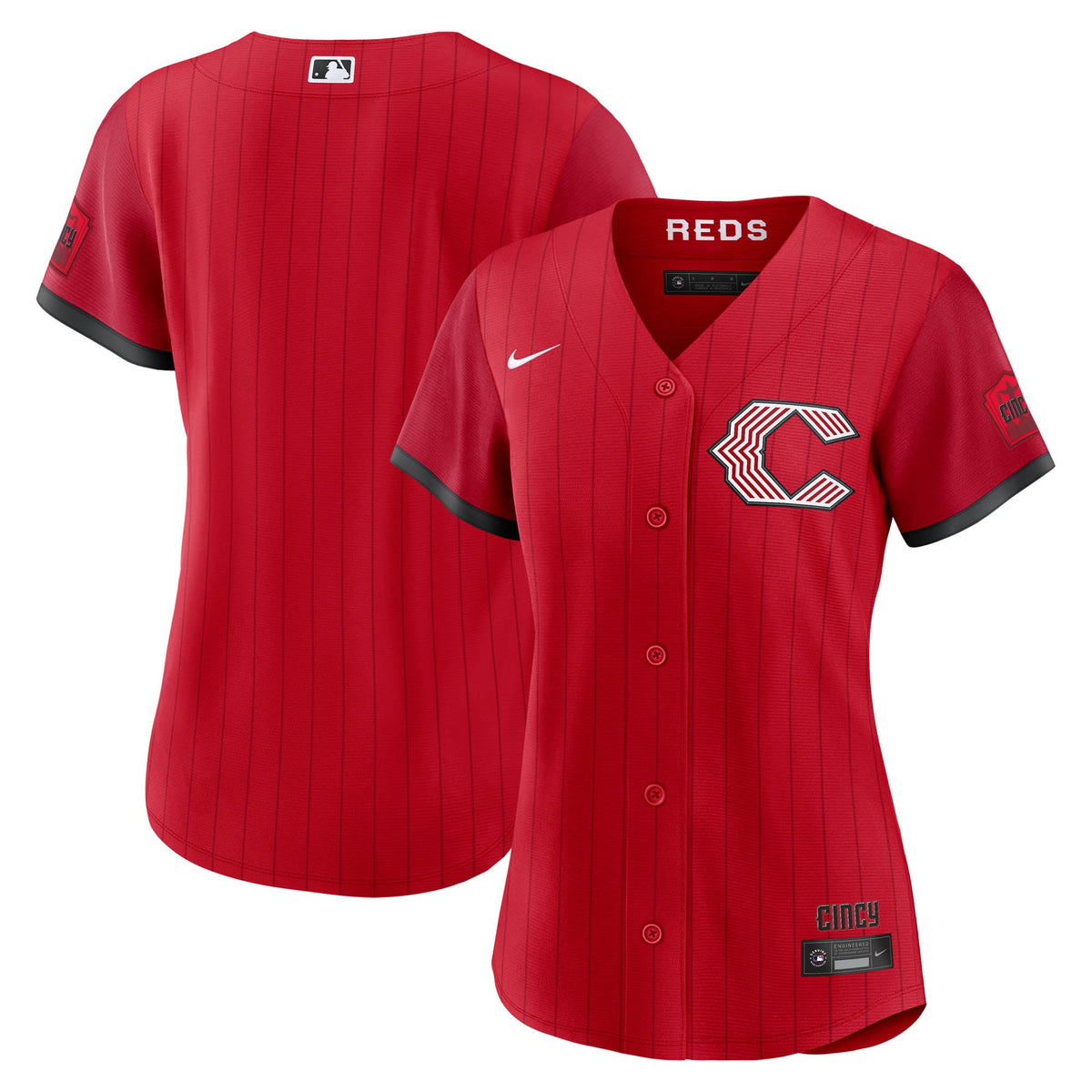 Women's Cincinnati Reds Nike Red 2026 City Connect Stadium Jersey - 2