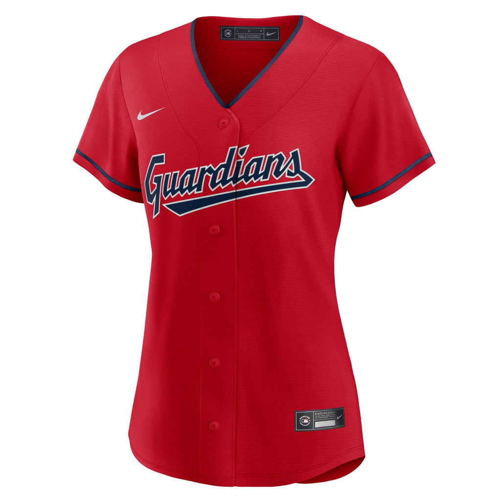 Women's Cleveland Guardians Nike Red Alternate Replica Team Jersey - 3