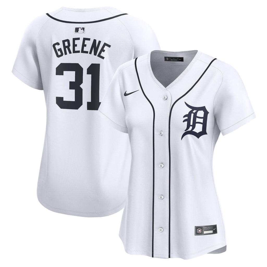 Women's Detroit Tigers Riley Greene Nike White Home Limited Player Jersey