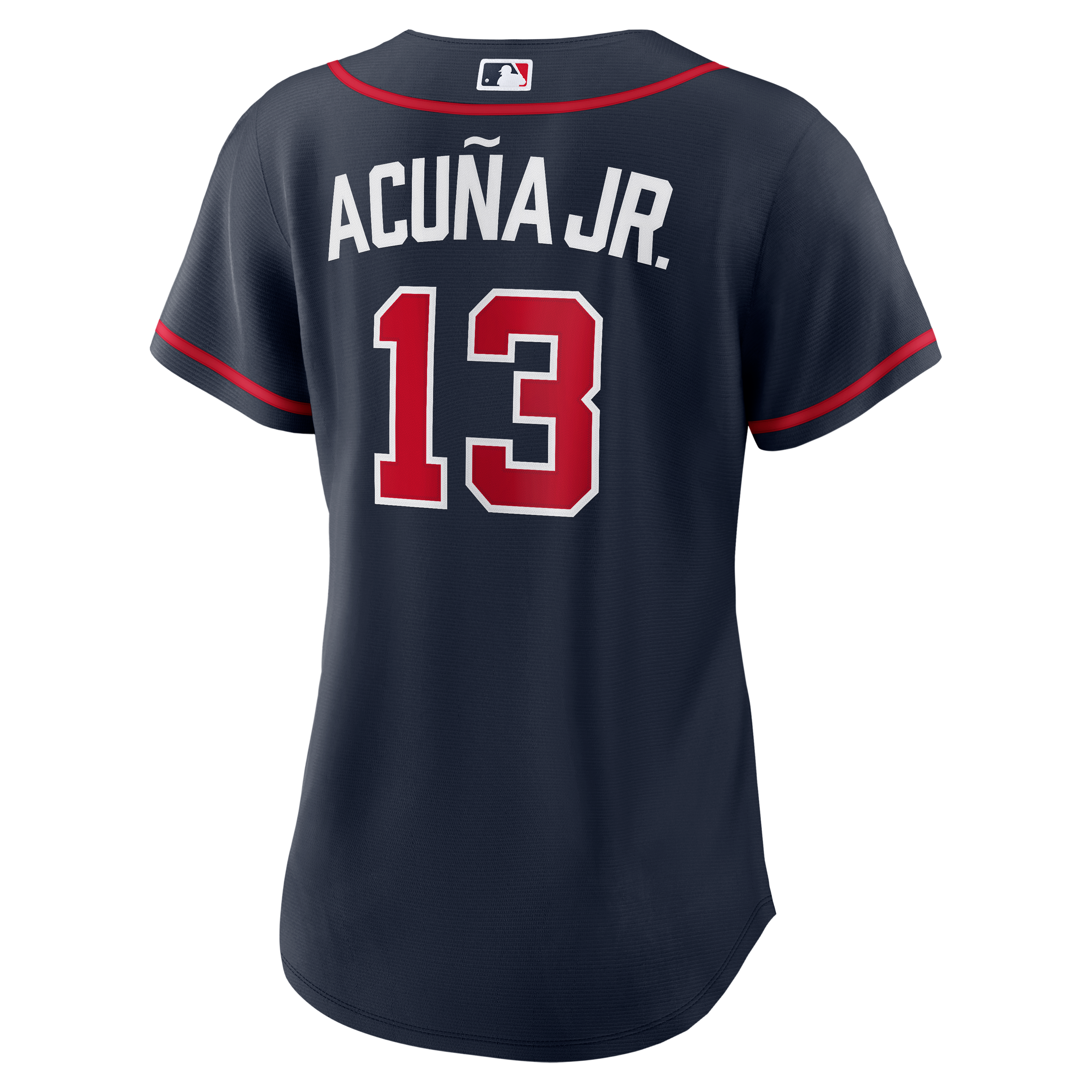 Women's Atlanta Braves Ronald Acuña Jr. Nike Navy Alternate Replica Jersey - 4