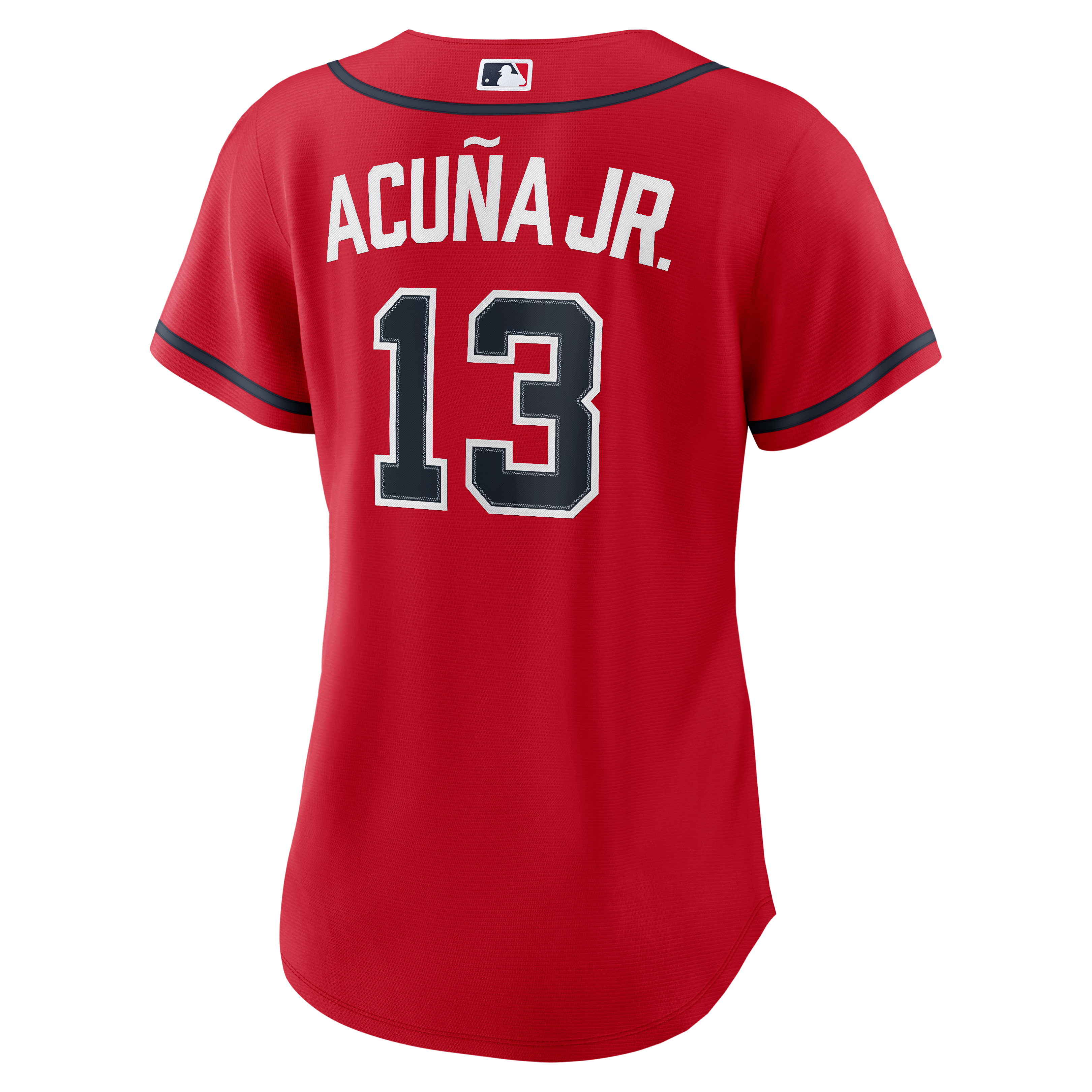 Women's Atlanta Braves Ronald Acuña Jr. Nike Red Alternate Replica Jersey - 4