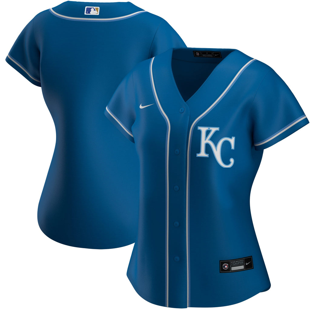 Women's Kansas City Royals Nike Royal Alternate Replica Team Jersey - 2