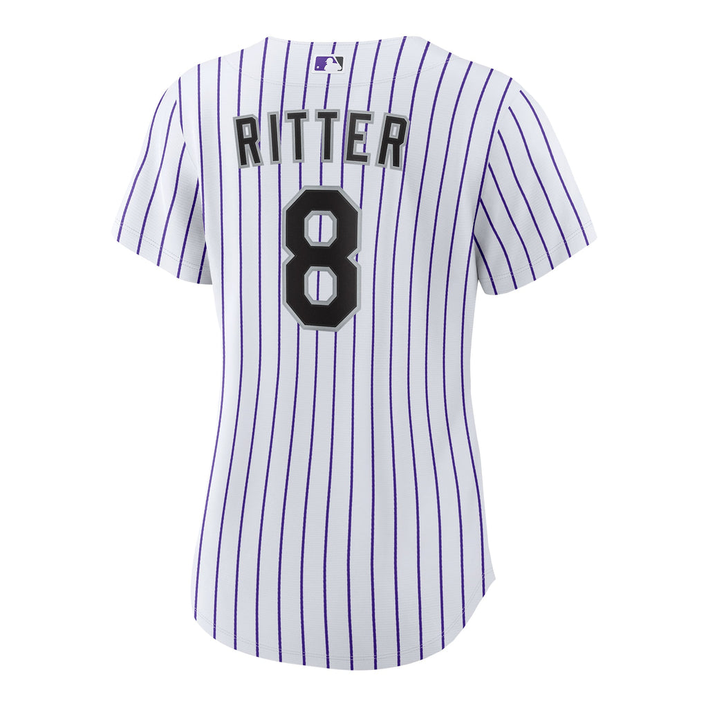 Women's Colorado Rockies Ryan Ritter Nike White Home Replica Jersey - 4