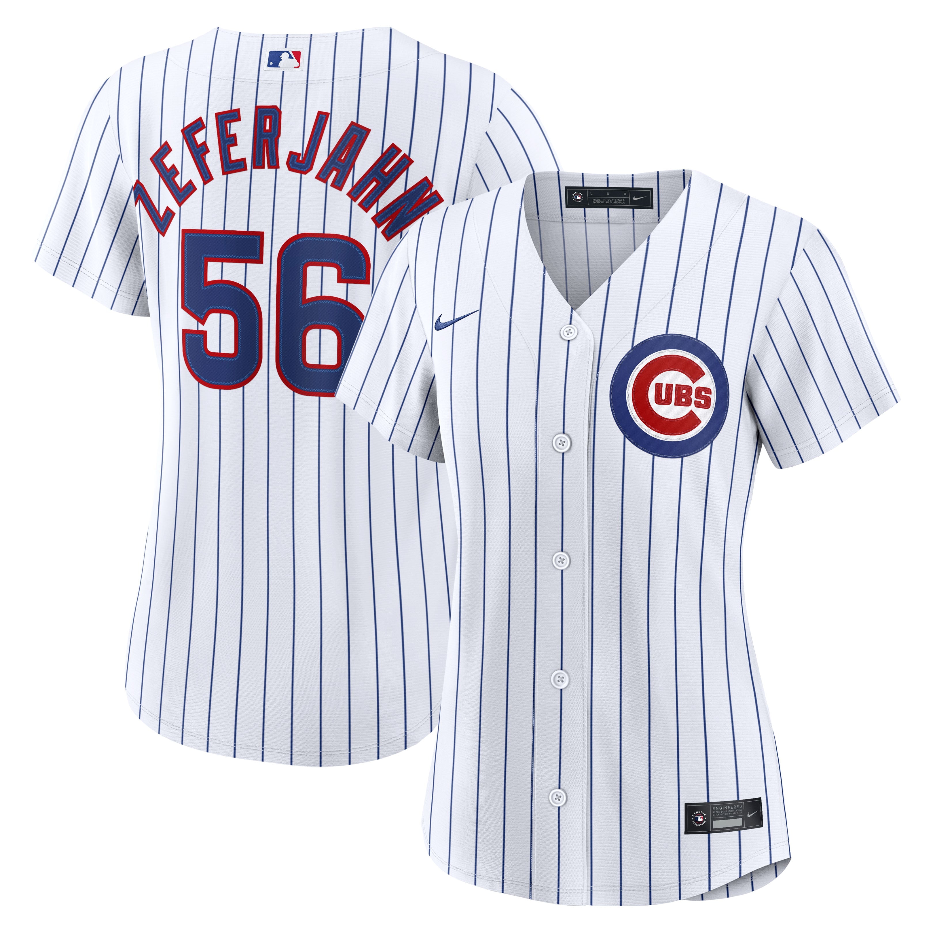 Women's Chicago Cubs Ryan Zeferjahn Nike White Home Replica Jersey