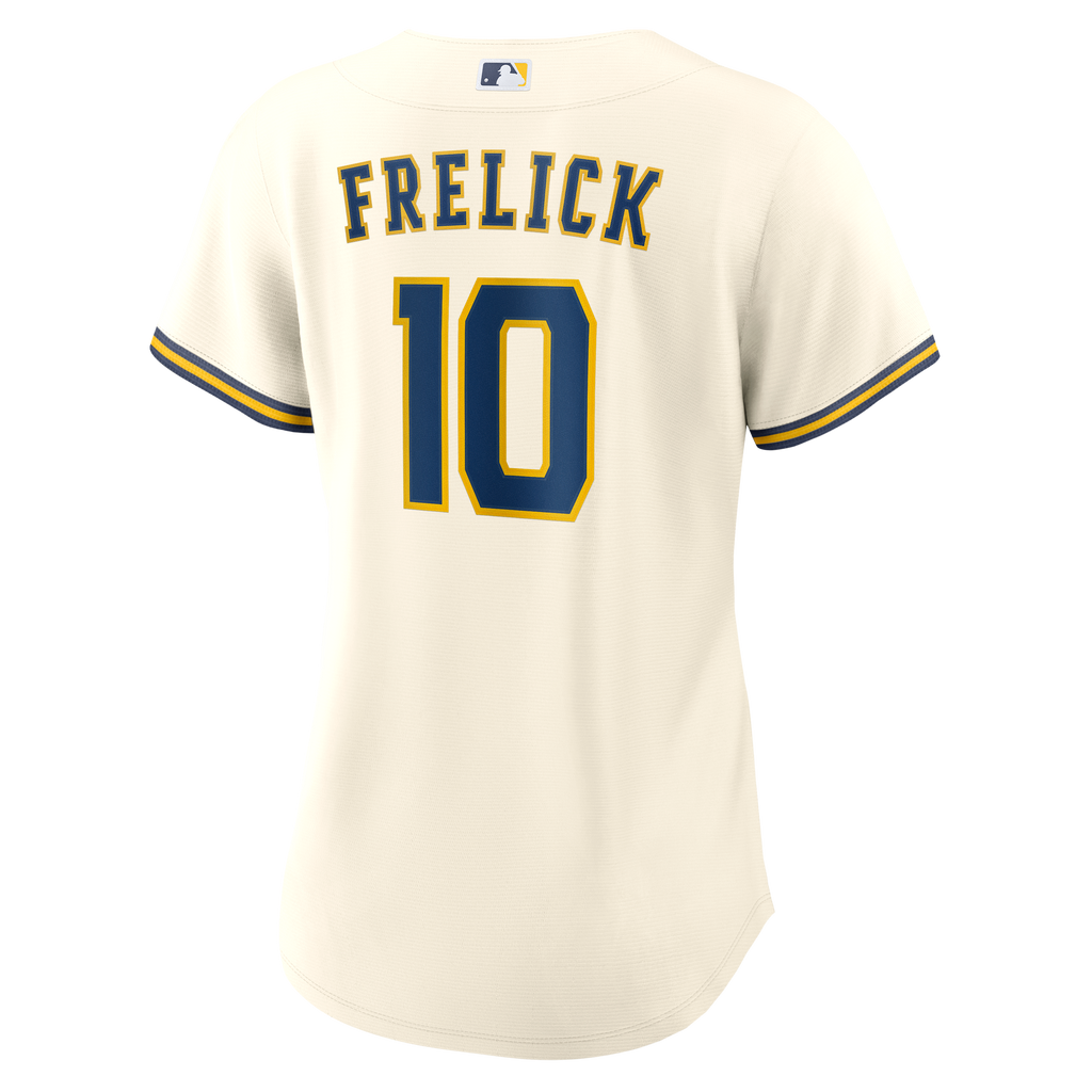 Women's Milwaukee Brewers Sal Frelick Nike Cream Home Replica Jersey - 8