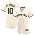 Women's Milwaukee Brewers Sal Frelick Nike Cream Home Replica Jersey