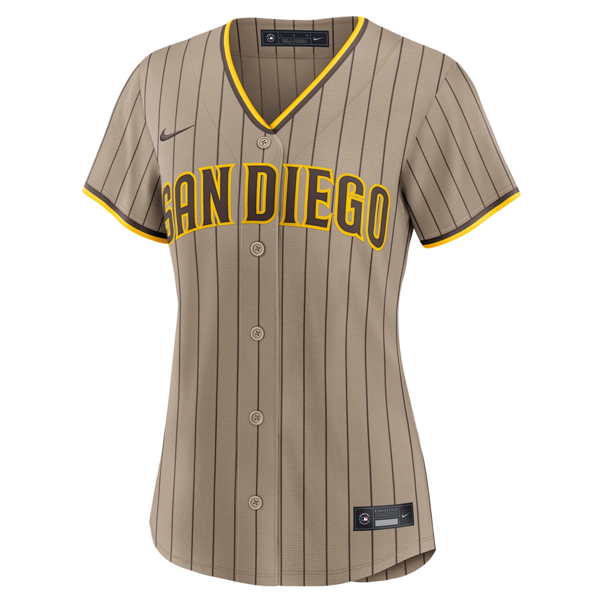 Women's San Diego Padres Nike Sand Alternate Replica Jersey - 3