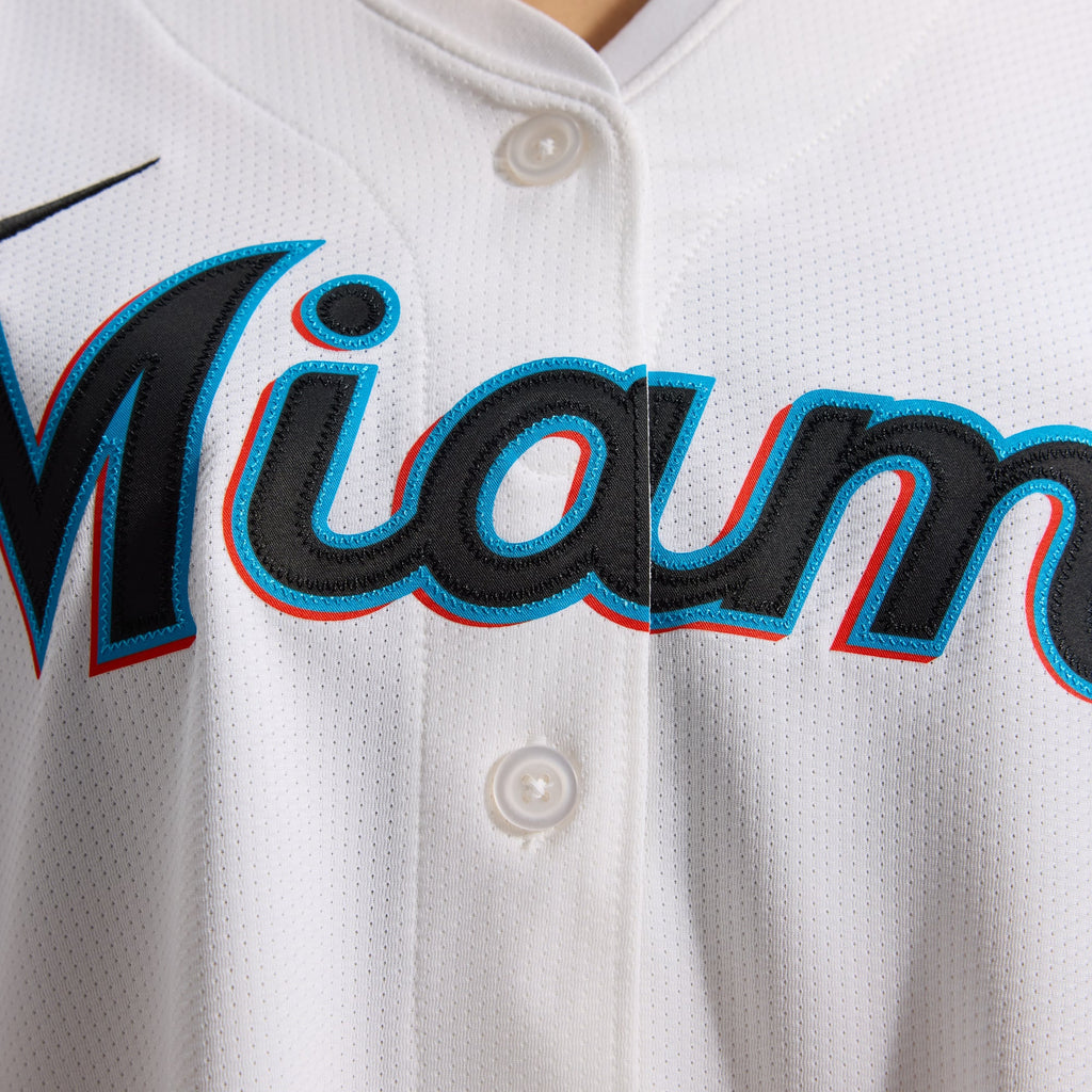 Women's Miami Marlins Sandy Alcantara Nike White Home Limited Player Jersey - 12