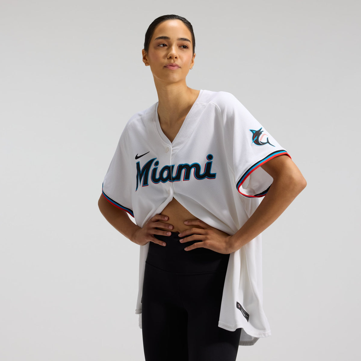 Women's Miami Marlins Sandy Alcantara Nike White Home Limited Player Jersey - 3