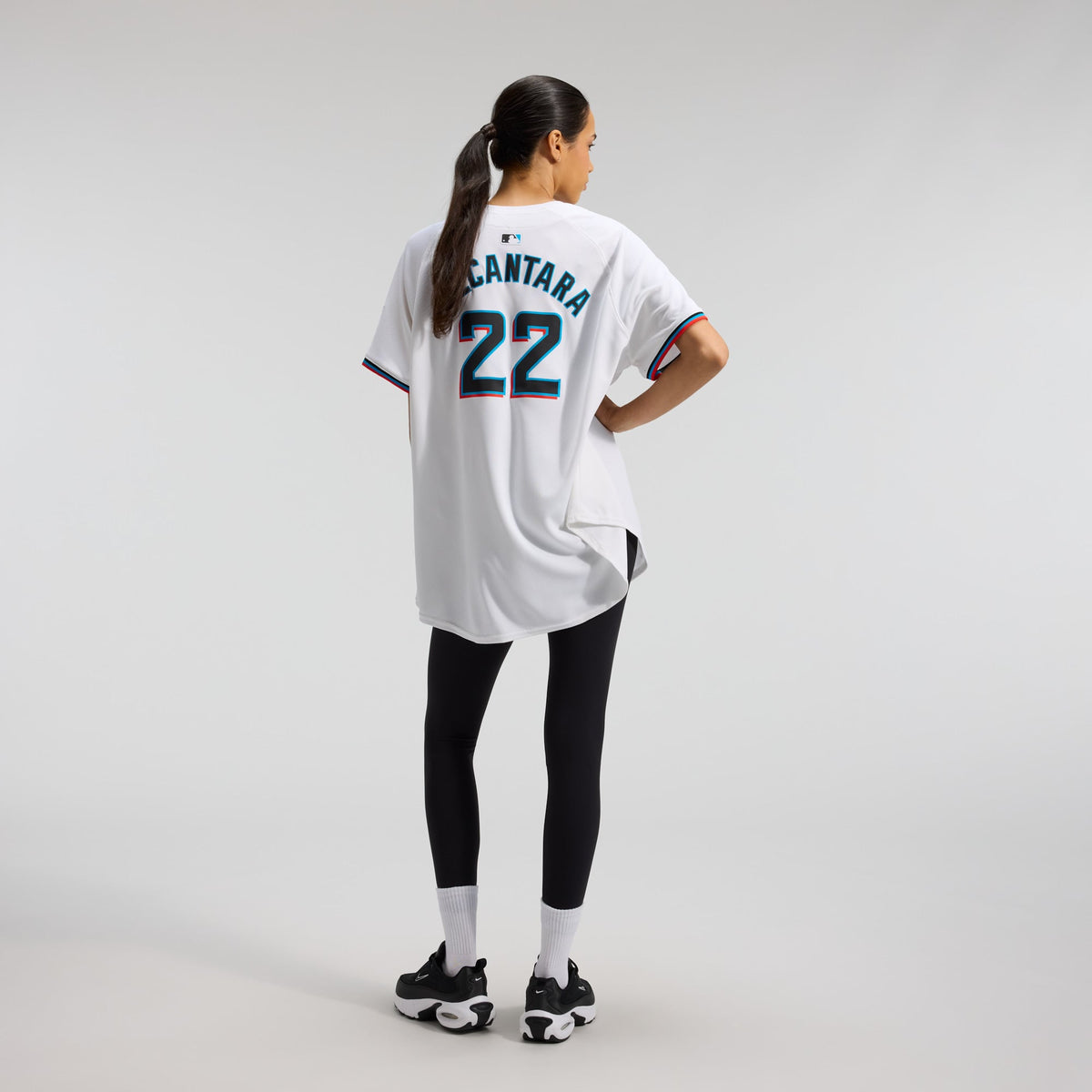 Women's Miami Marlins Sandy Alcantara Nike White Home Limited Player Jersey - 6