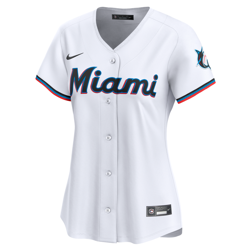 Women's Miami Marlins Sandy Alcantara Nike White Home Limited Player Jersey - 7