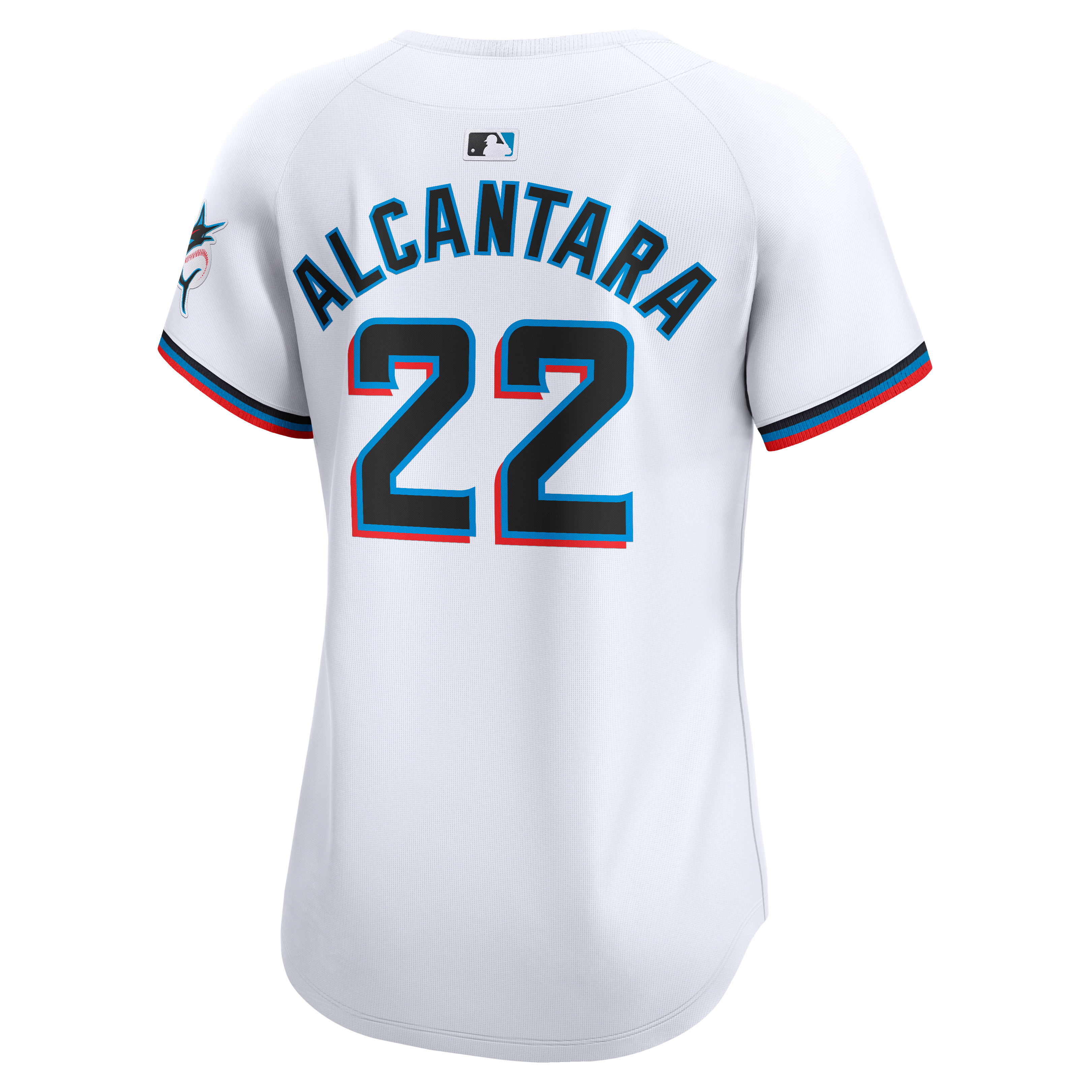 Women's Miami Marlins Sandy Alcantara Nike White Home Limited Player Jersey - 8