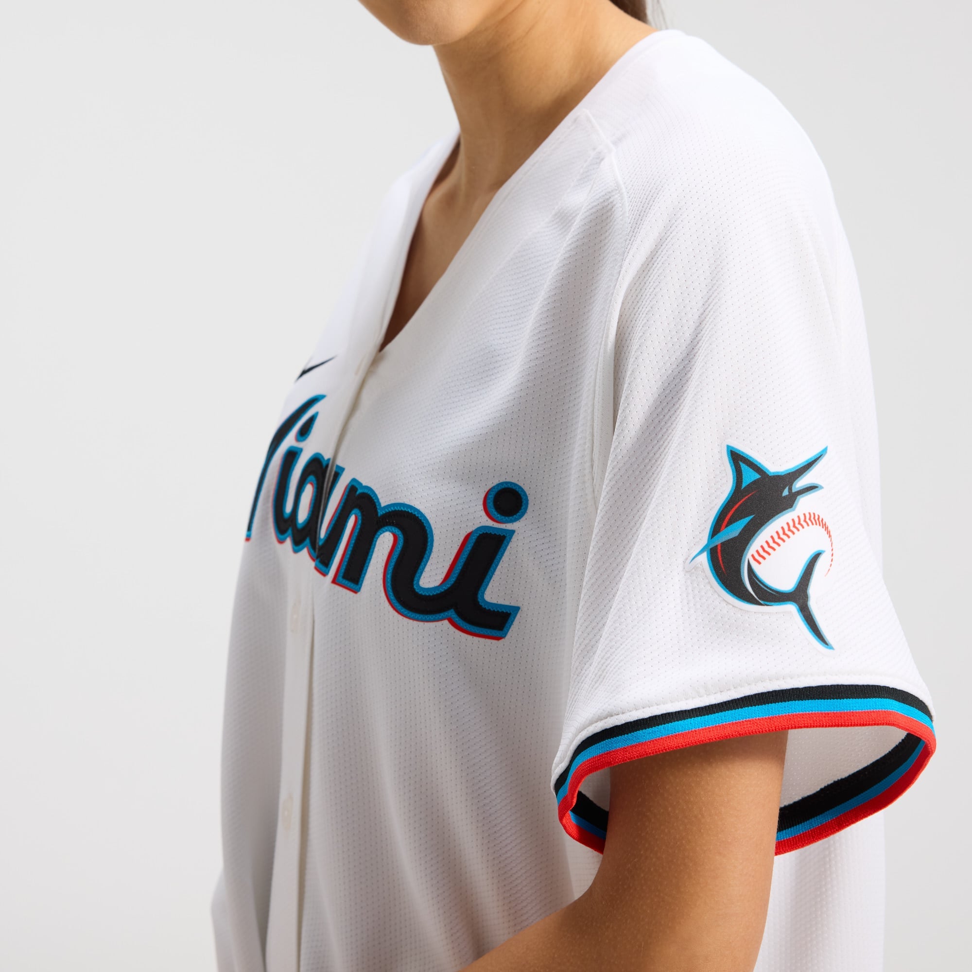 Women's Miami Marlins Sandy Alcantara Nike White Home Limited Player Jersey - 9