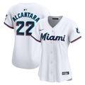 Women's Miami Marlins Sandy Alcantara Nike White Home Limited Player Jersey