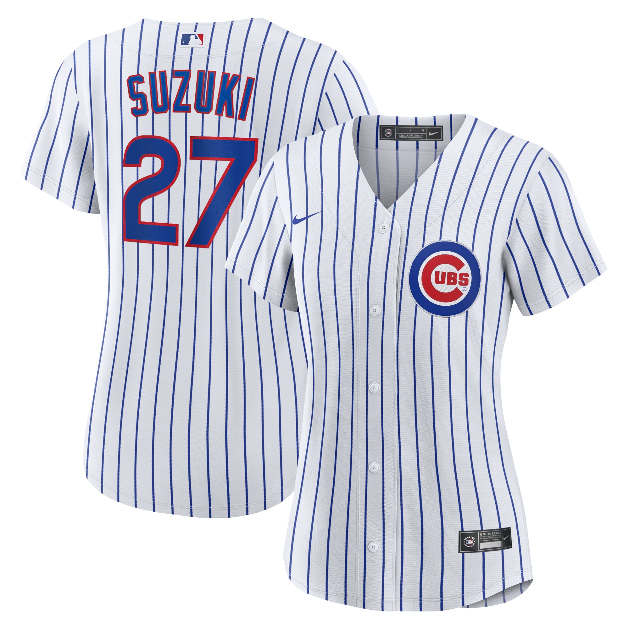 Women's Chicago Cubs Seiya Suzuki Nike White Home Replica Jersey