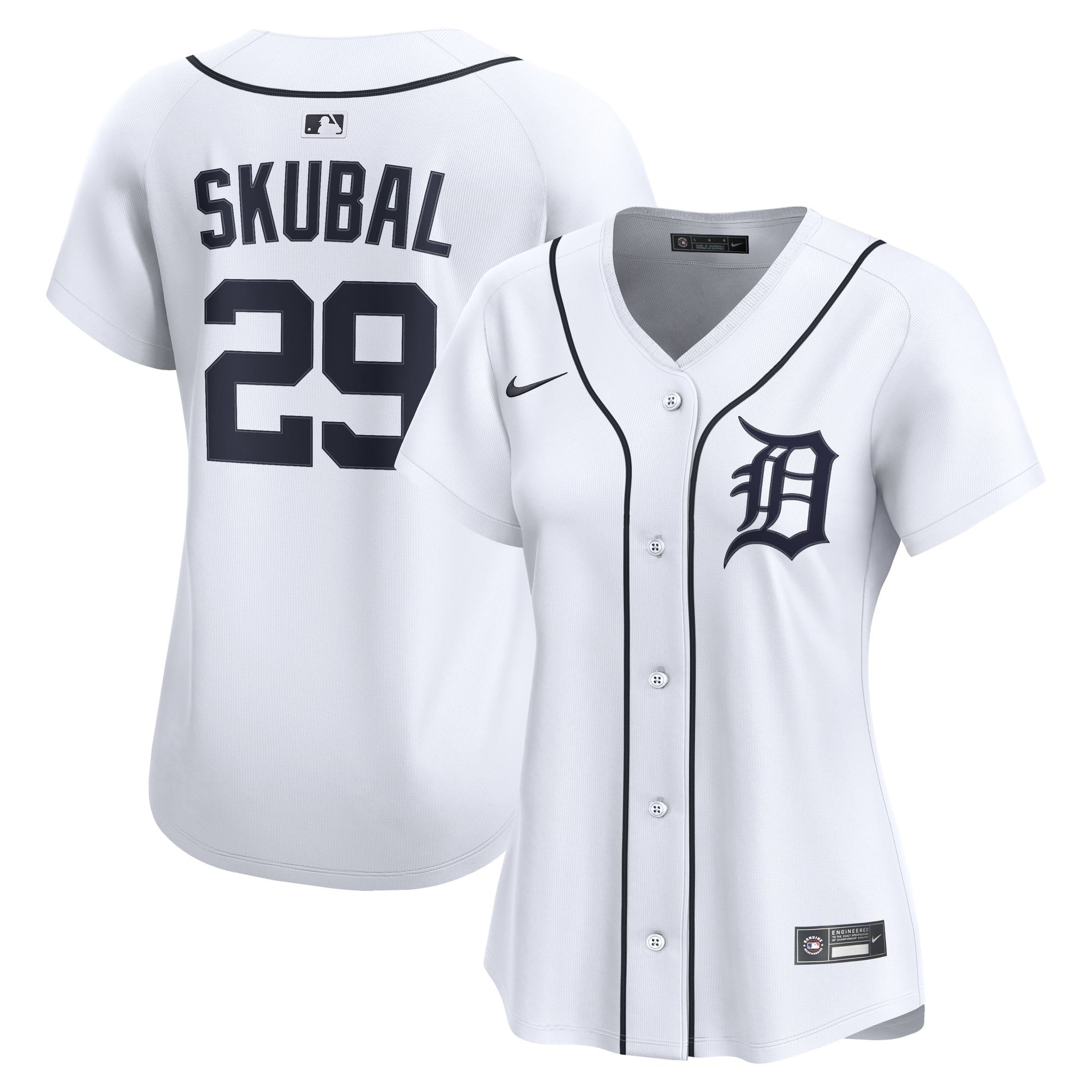 Women's Detroit Tigers Tarik Skubal Nike White Home Limited Player Jersey