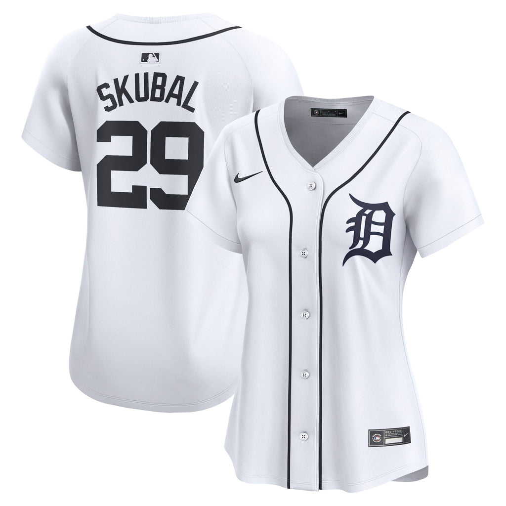 Women's Detroit Tigers Tarik Skubal Nike White Limited Player Jersey