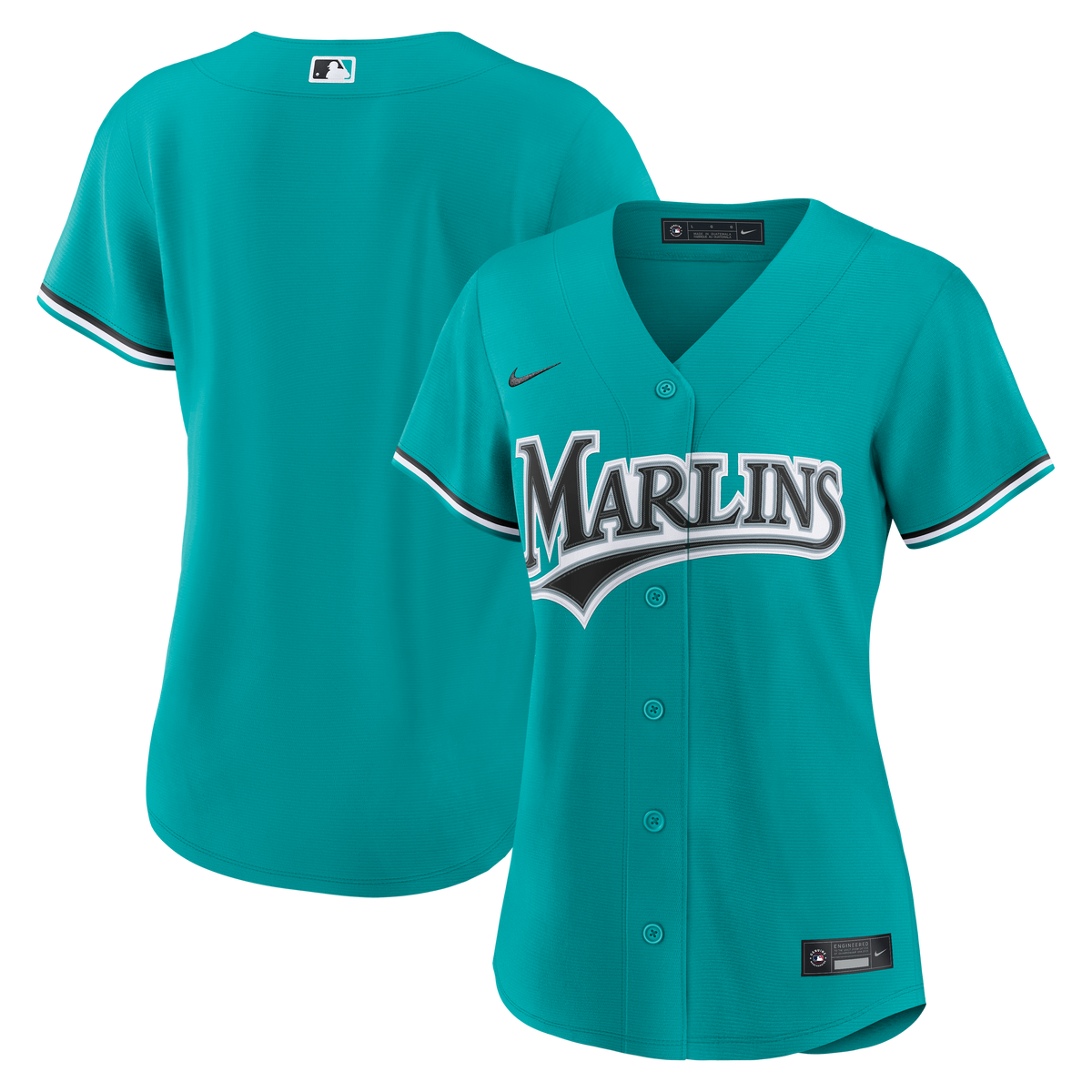Women's Miami Marlins Nike Teal Alternate Replica Jersey