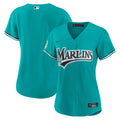 Women's Miami Marlins Nike Teal Alternate Stadium Jersey