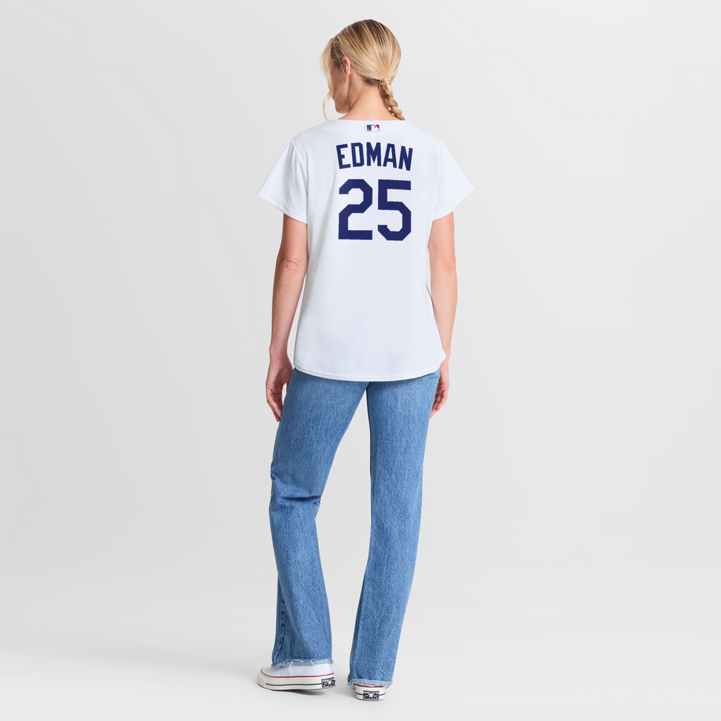 Women's Los Angeles Dodgers Tommy Edman Nike White Home Replica Jersey - 6