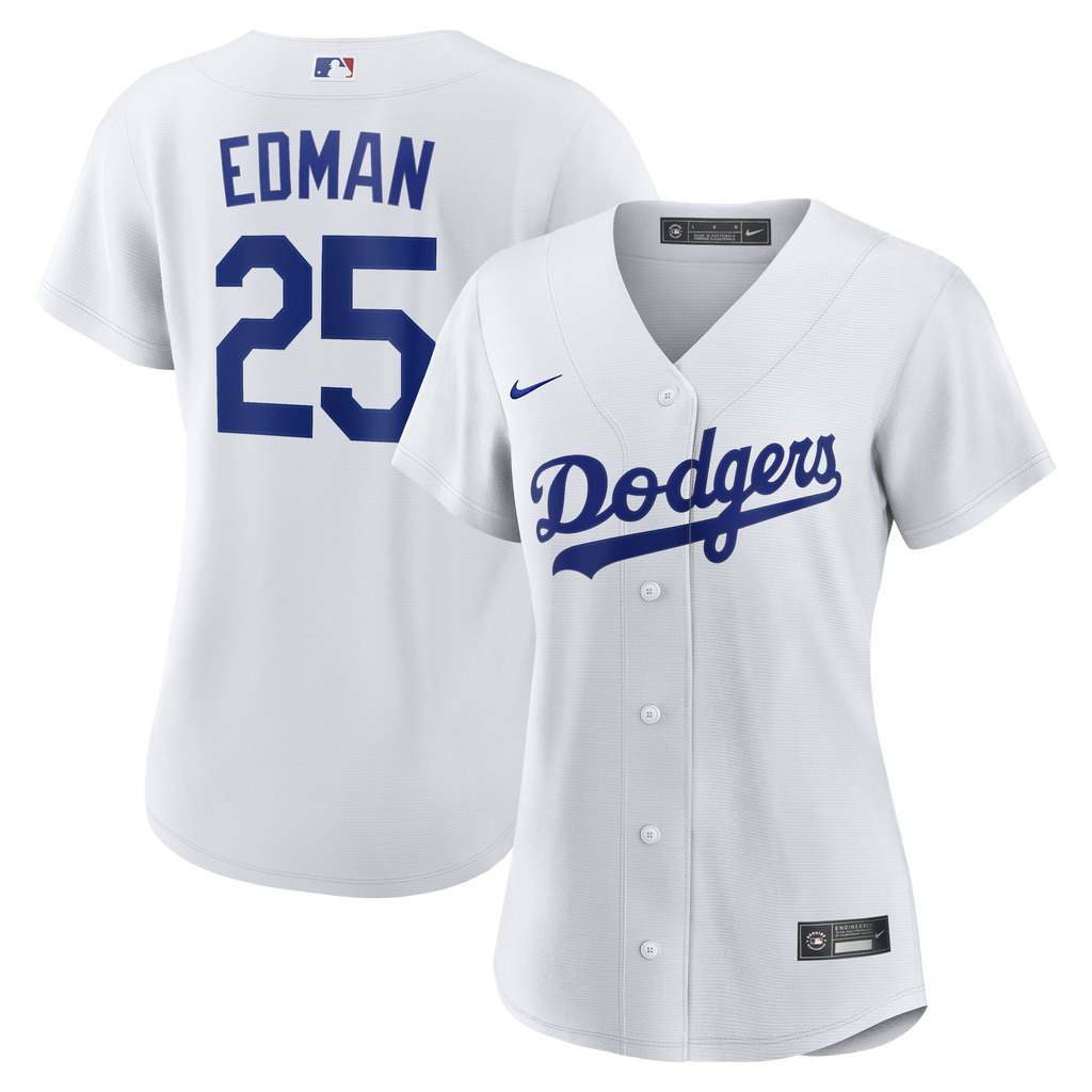 Women's Los Angeles Dodgers Tommy Edman Nike White Home Replica Jersey