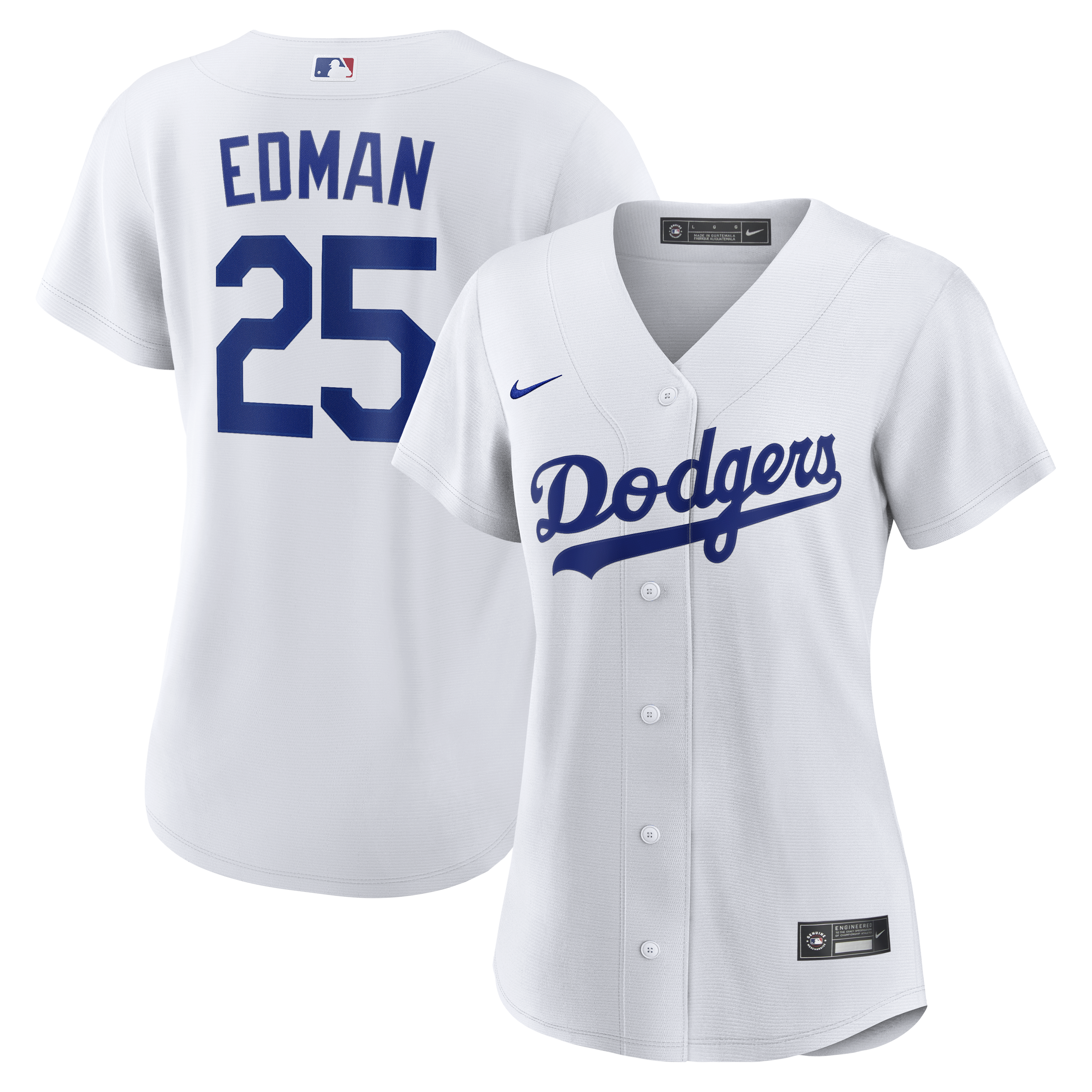 Women's Los Angeles Dodgers Tommy Edman Nike White Home Replica Jersey