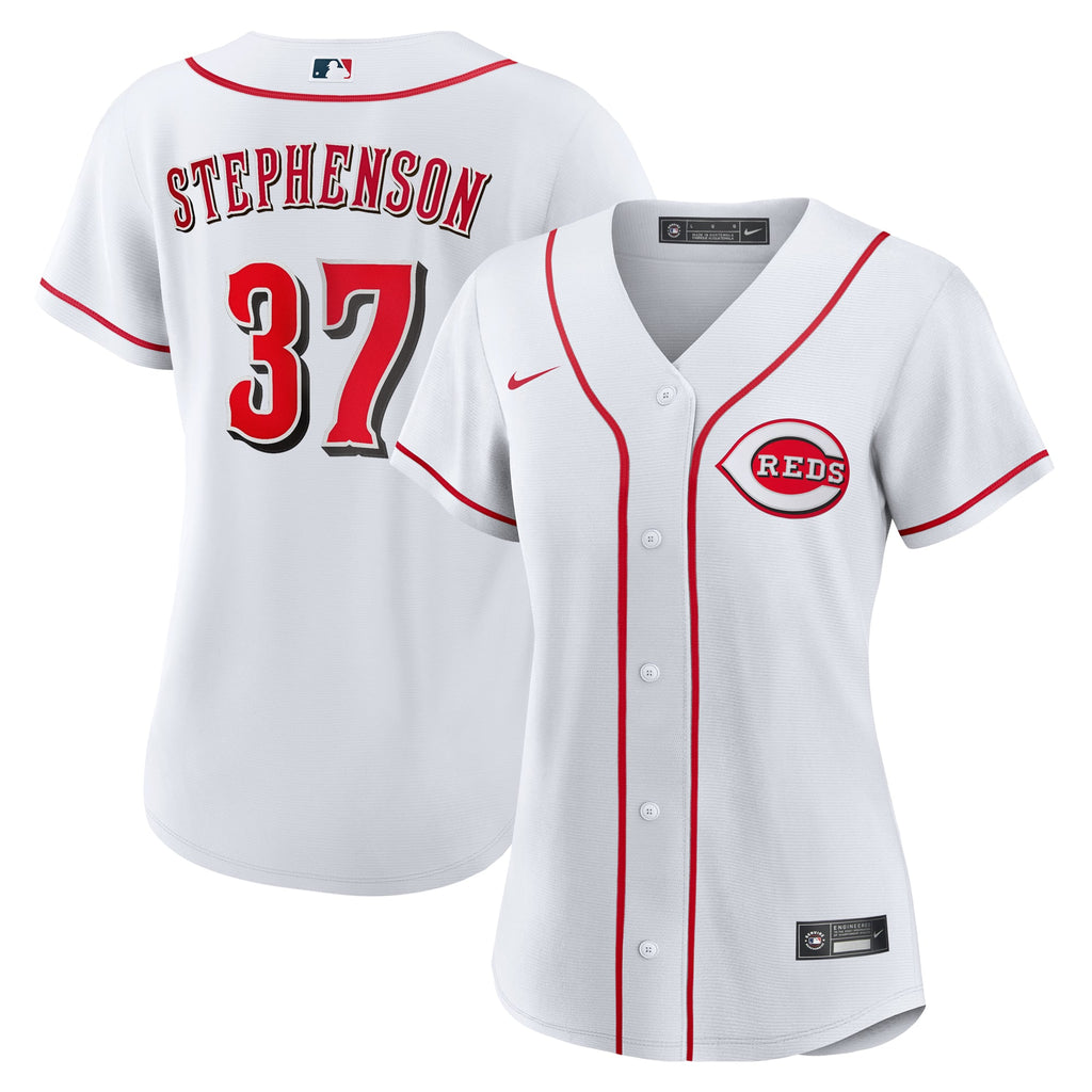 Women's Cincinnati Reds Tyler Stephenson Nike White Home Replica Jersey - 2