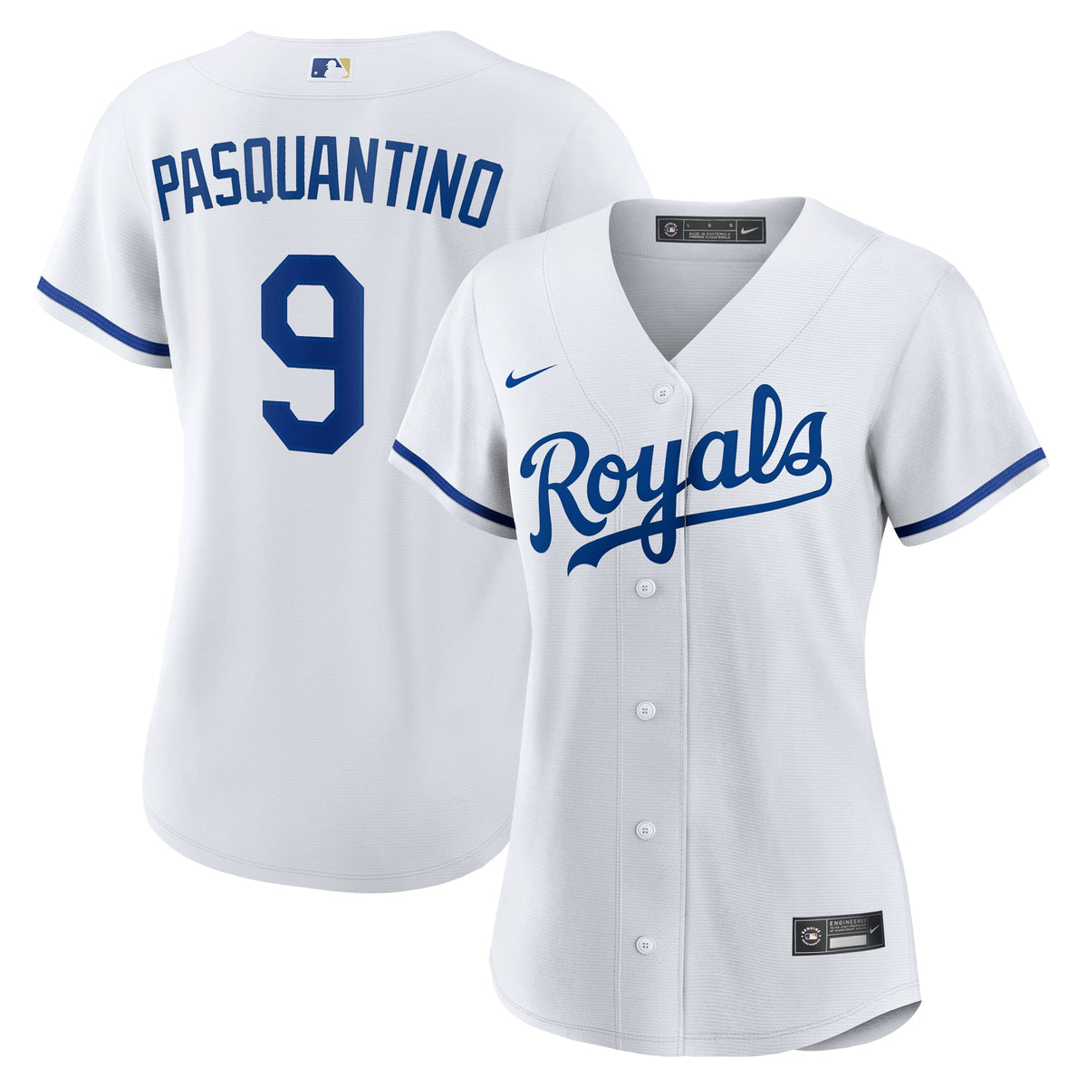 Women's Kansas City Royals Vinnie Pasquantino Nike White Home Replica Jersey - 2