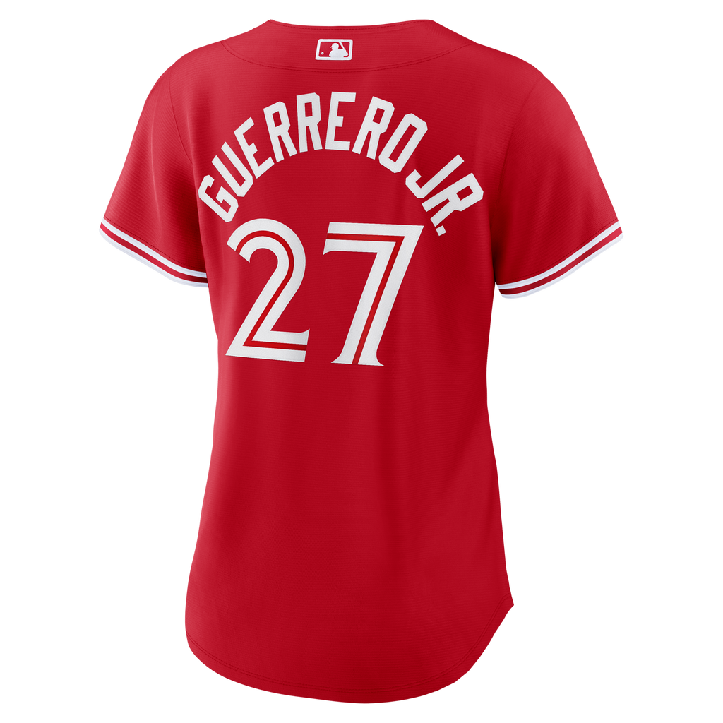 Women's Toronto Blue Jays Vladimir Guerrero Jr. Nike Red Canada Day Replica Jersey - 4