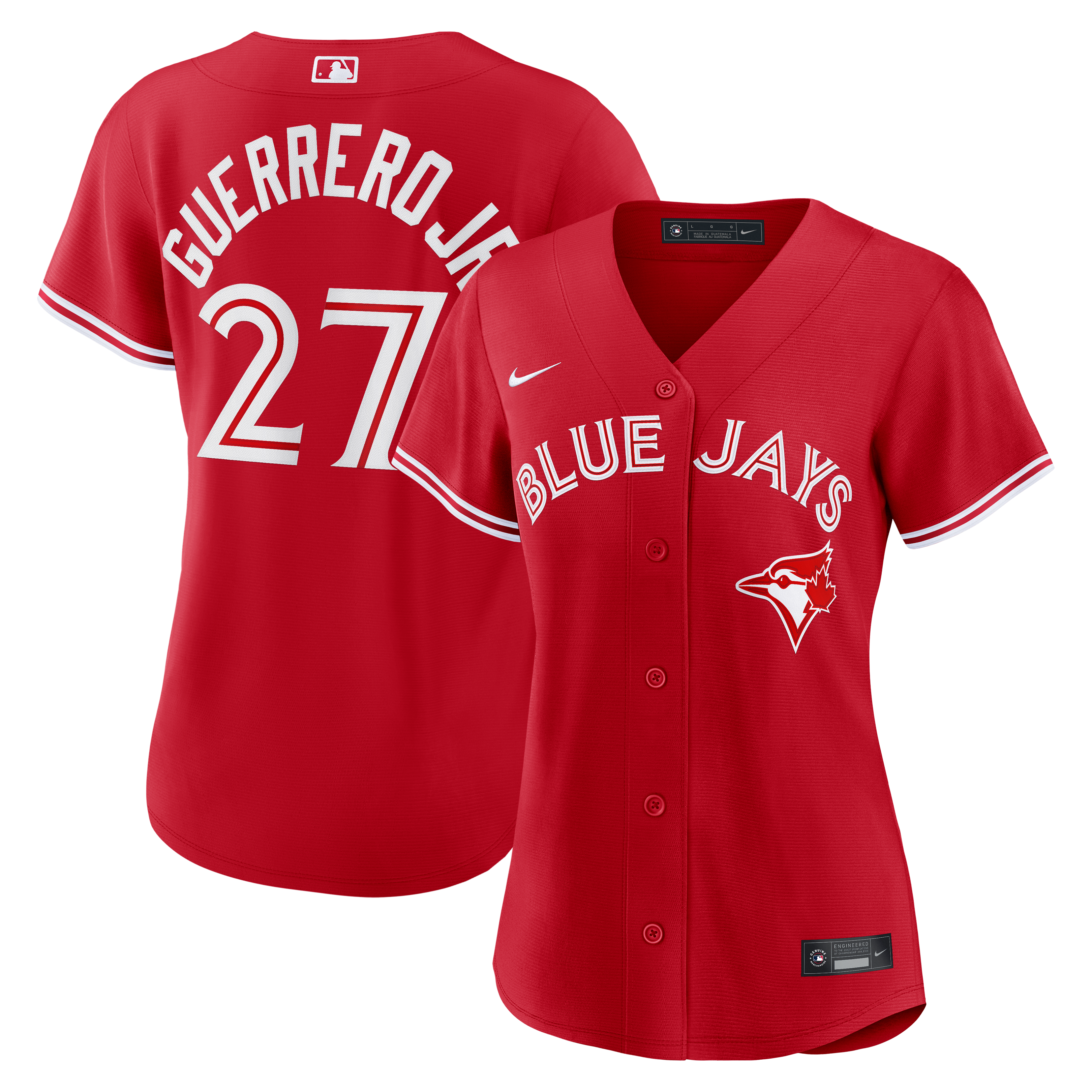 Women's Toronto Blue Jays Vladimir Guerrero Jr. Nike Red Canada Day Replica Jersey